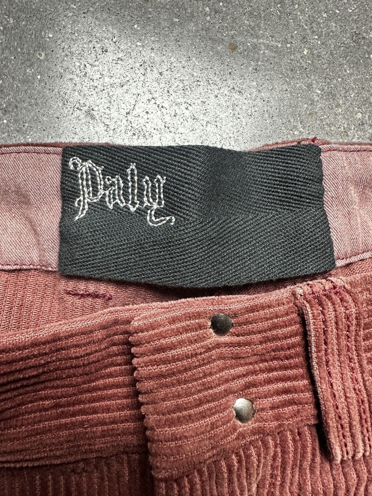 Paly Hollywood Paly Hollywood Synanon Corduroy Pleated Pants Burgundy Size US 34 / EU 50 - 3 Thumbnail