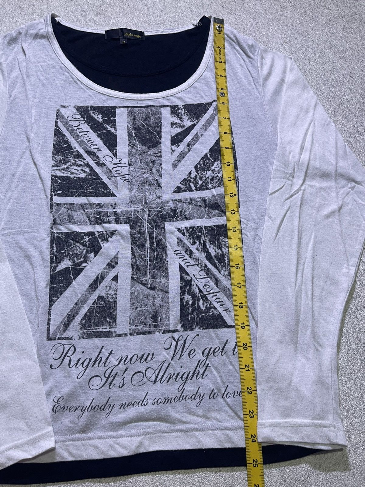 Japanese Brand Y2K ALPHA MAGIC long sleeve tshirt Size US M / EU 48-50 / 2 - 6 Thumbnail