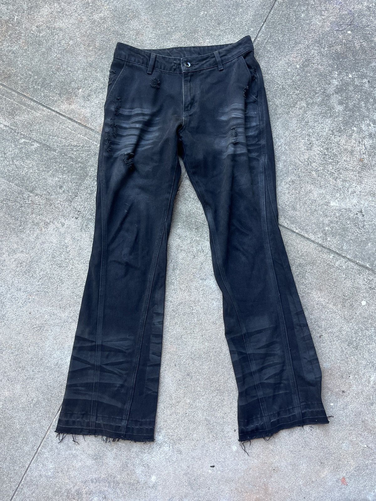 Troubled Waters troubled waters Distressed and Waxed Denim Size US 28 / EU 44 - 1 Thumbnail