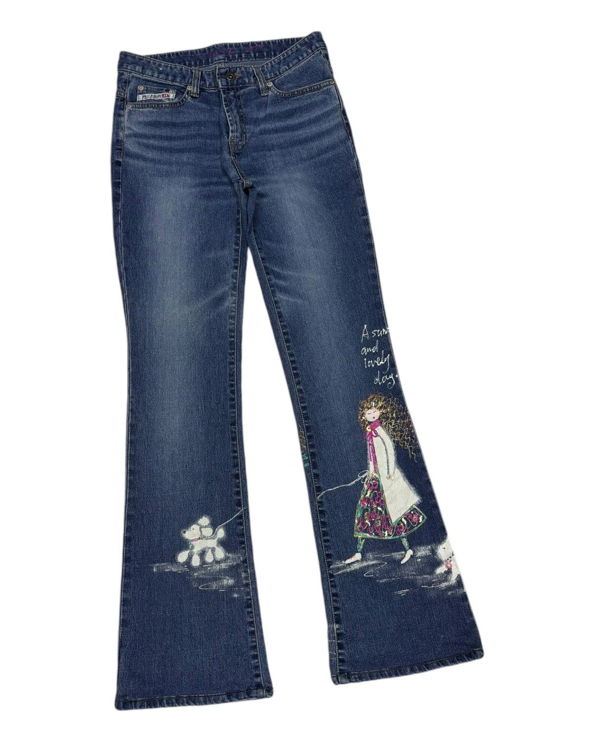 Yohji Yamamoto Vintage Flared Bootcut Jeans Yohji Yamamoto Style Size 27" / US 4 / IT 40 - 3 Thumbnail