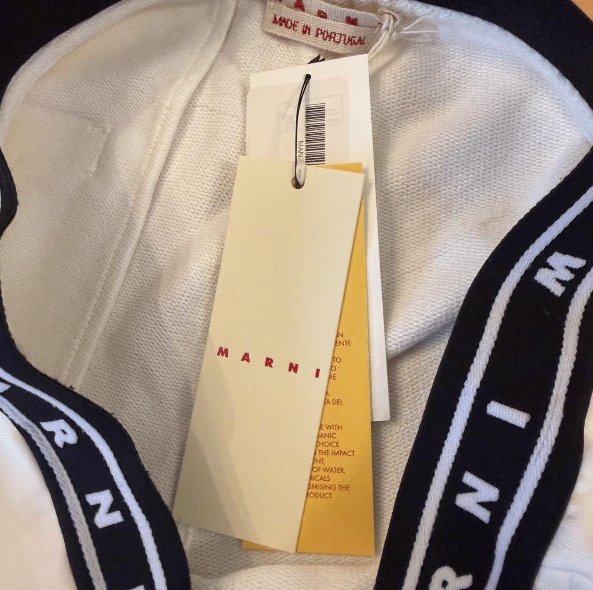 Marni Marni Logo-Print Strap Cotton Shorts Size US 32 / EU 48 - 5 Thumbnail