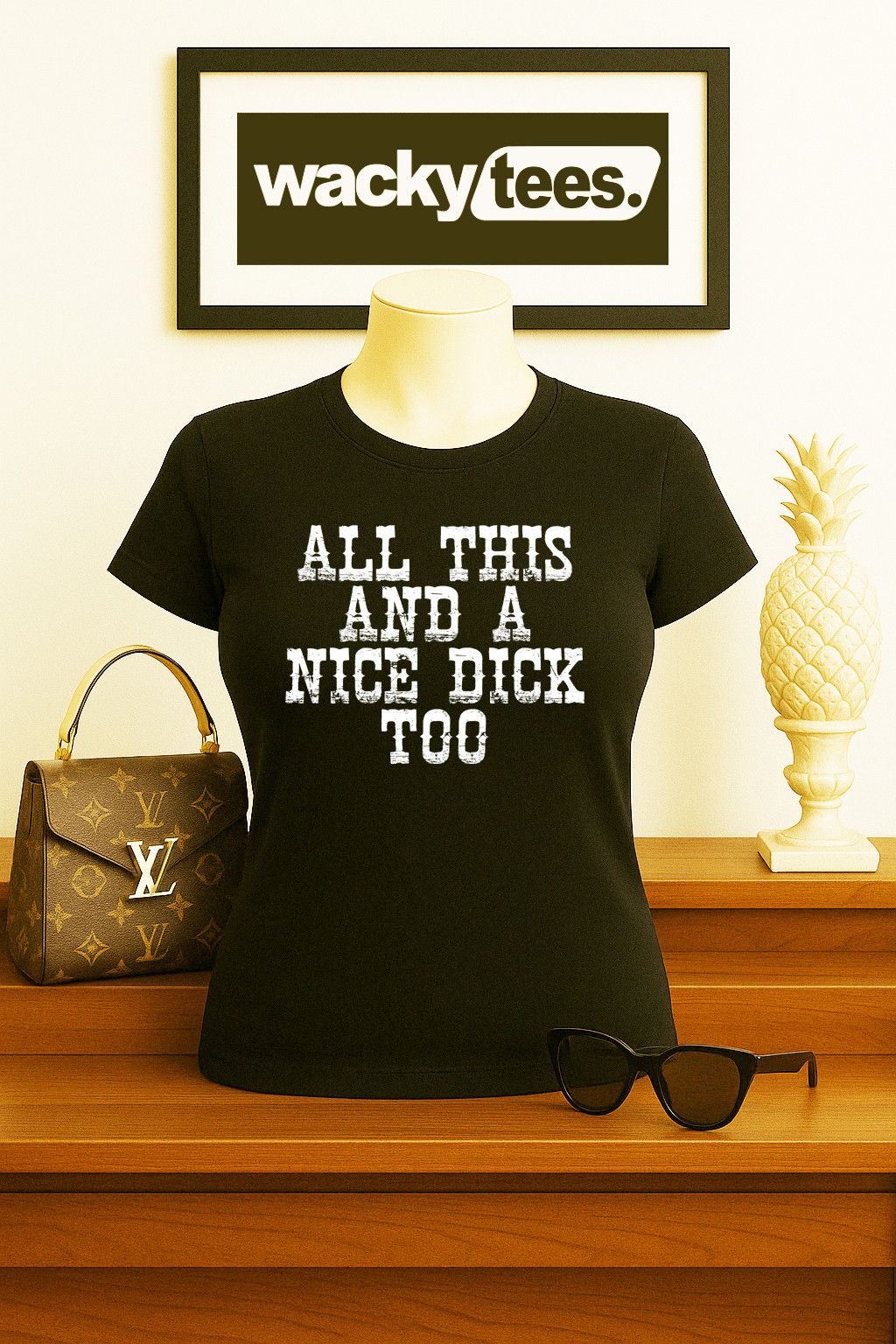 Other All This and a Nice Dick Too Funny Graphic Tee Shirt Size US S / EU 44-46 / 1 - 3 Thumbnail