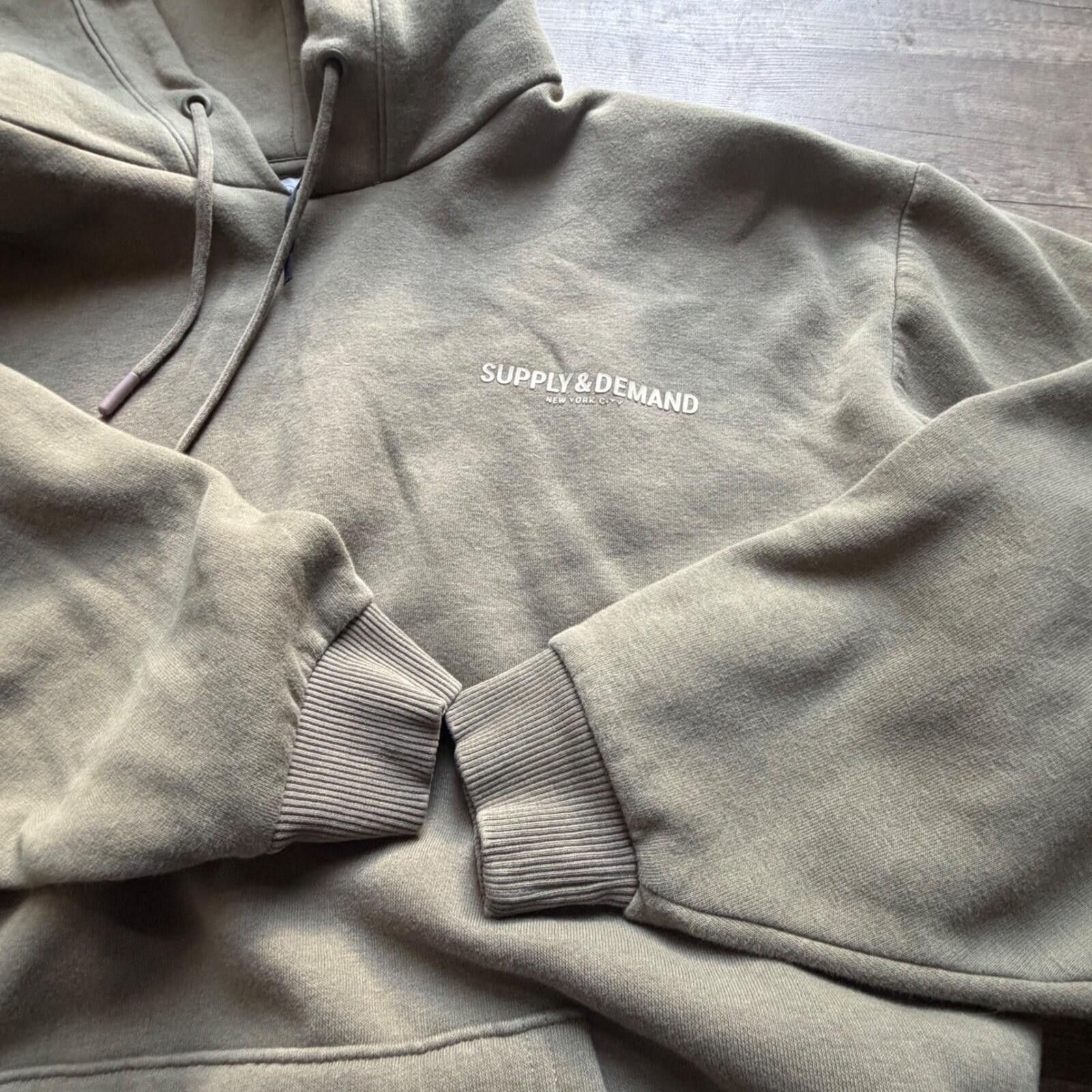 Supply & Demand Supply & Demand NYC Hoodie Olive Green Pullover Mens Large Size US L / EU 52-54 / 3 - 2 Thumbnail