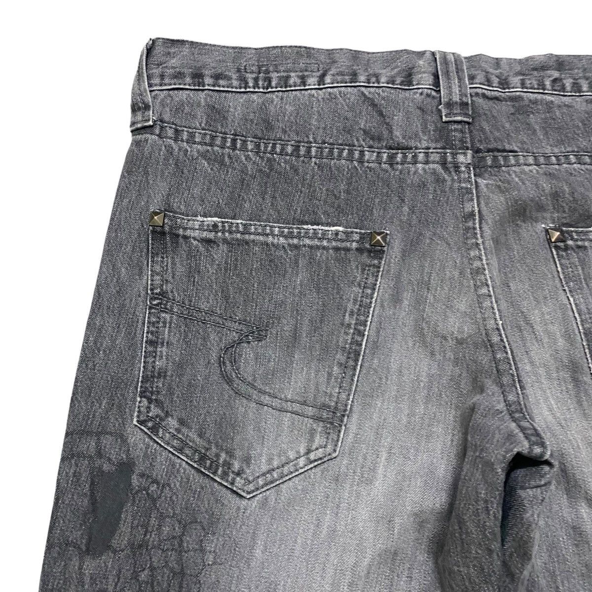 semanticdesign Semantic Design Spiderweb Denim Flare Jeans Size US 34 / EU 50 - 12 Thumbnail