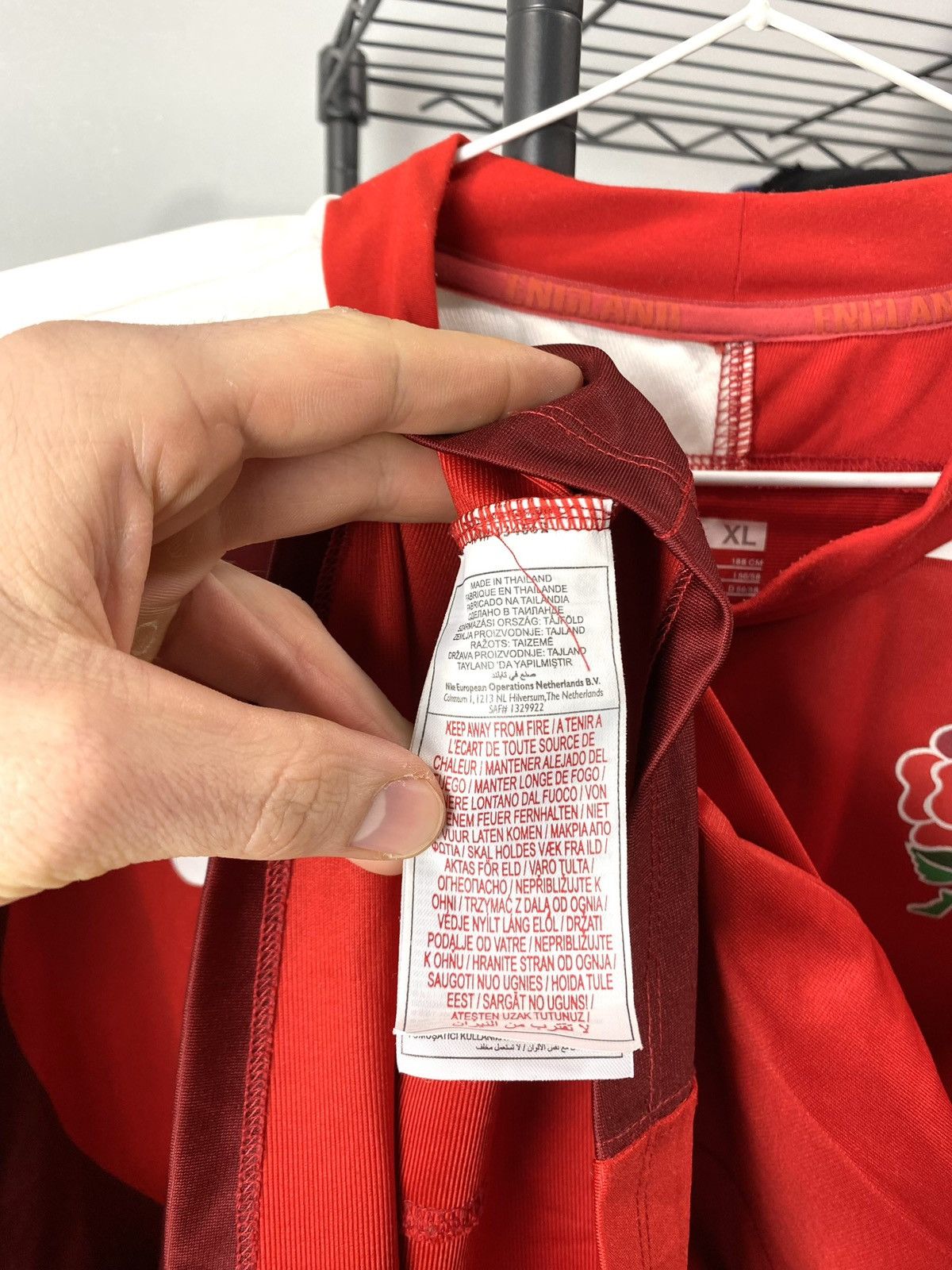 Nike 2000’s Vintage Nike England Rugby Jersey T Shirt Size US XL / EU 56 / 4 - 6 Thumbnail