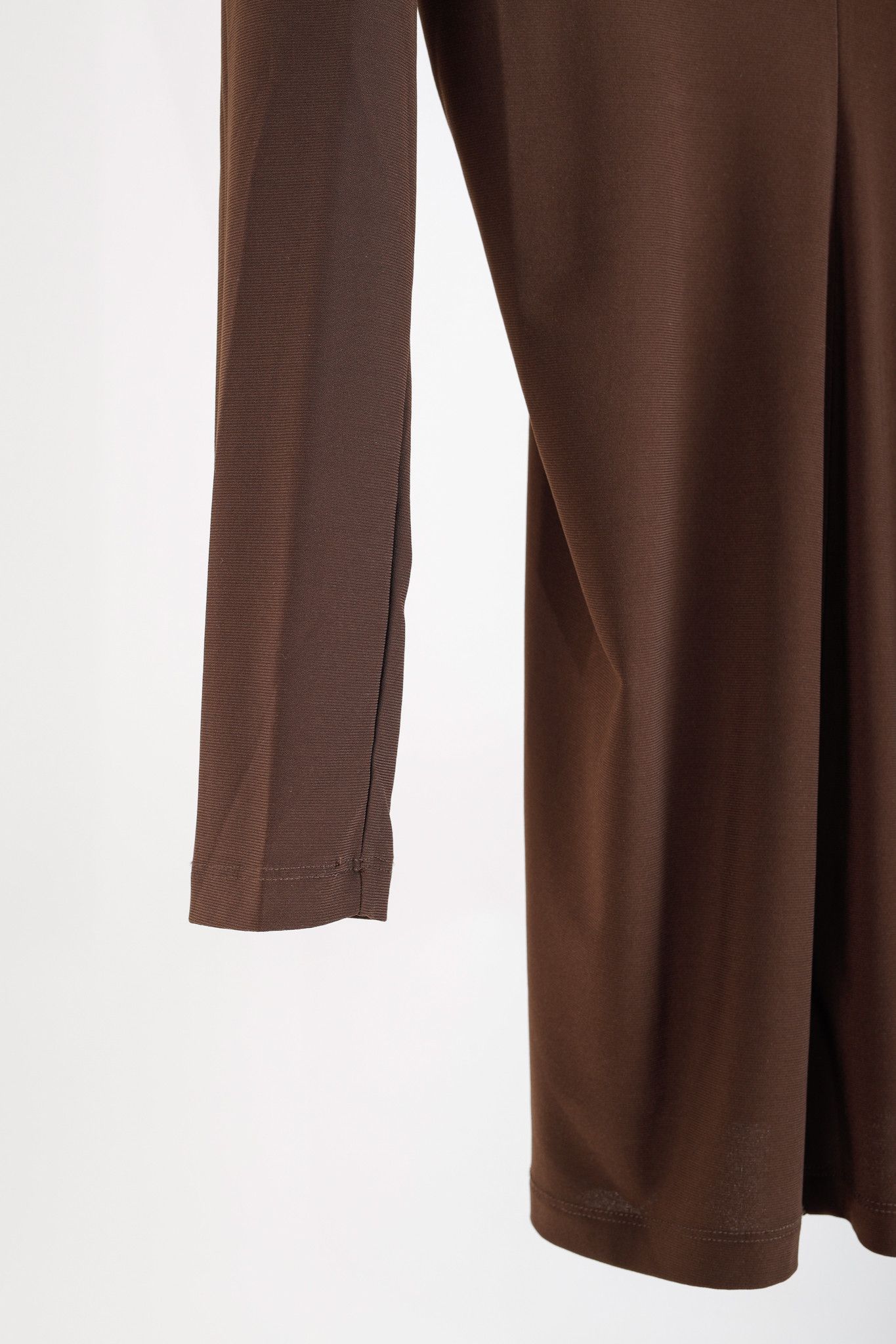 Tibi Tibi Brown Drapey Jersey Tunic Top Size M / US 6-8 / IT 42-44 - 6 Thumbnail