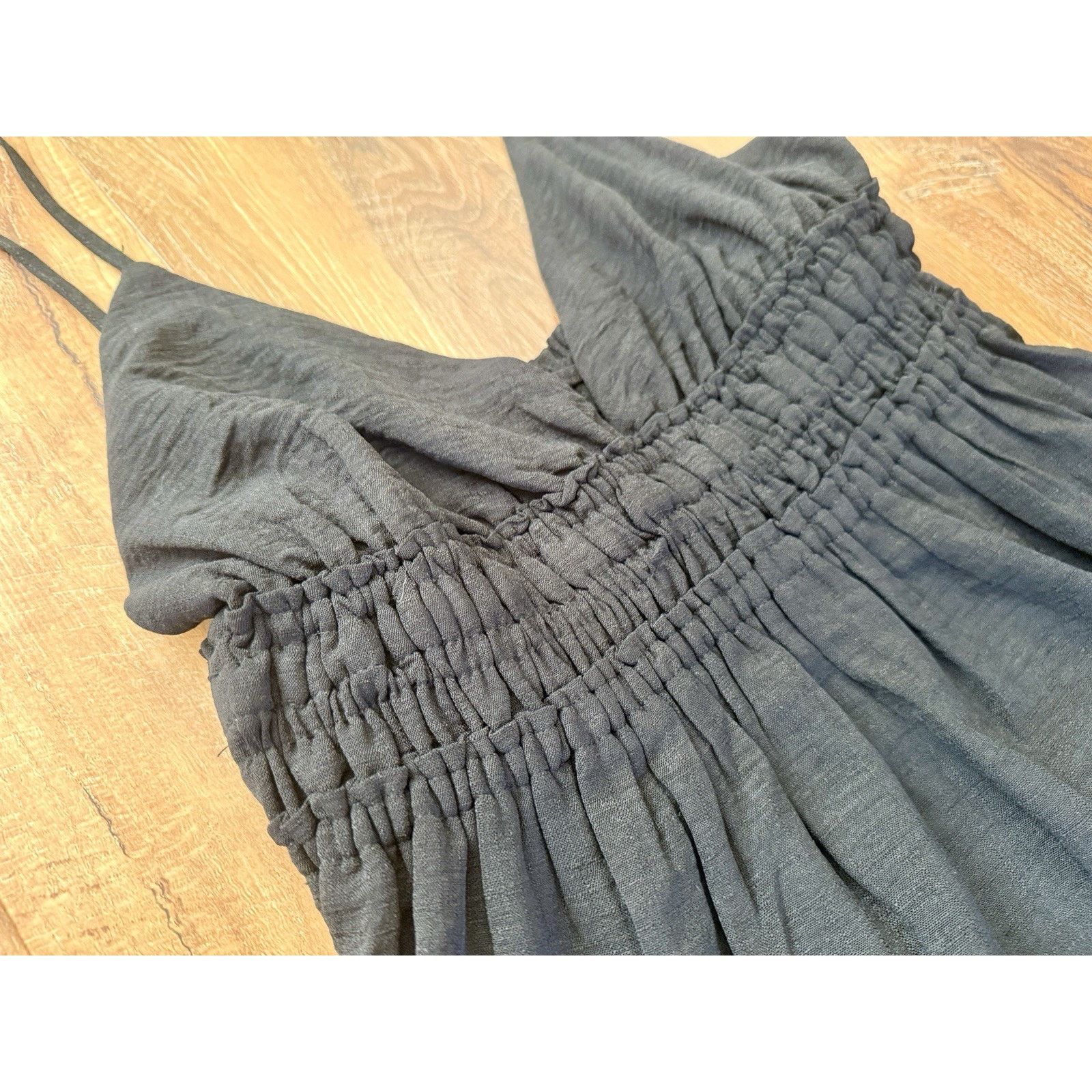 Other Inspired Hearts Black Mini Dress Sleeveless Smocked Casual Size XL / US 12-14 / IT 48-50 - 6 Thumbnail