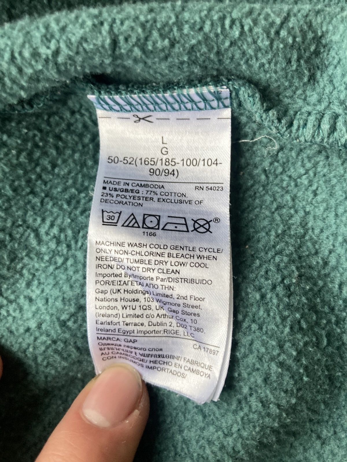 Gap Gap zip hoodie size L Size US L / EU 52-54 / 3 - 4 Thumbnail