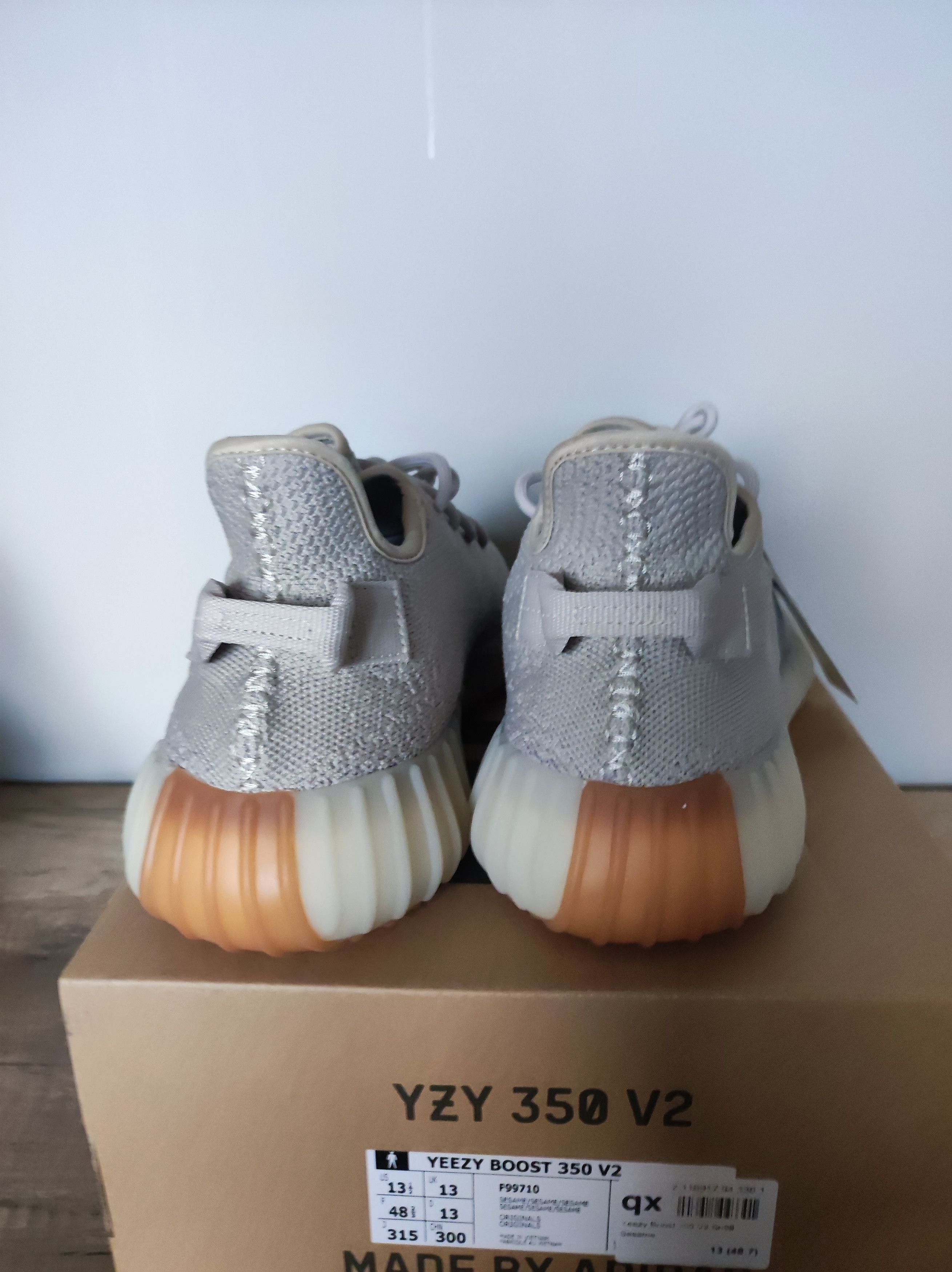 Adidas Adidas Yeezy 350 v2 Sesame Size US 13 / EU 46 - 6 Thumbnail