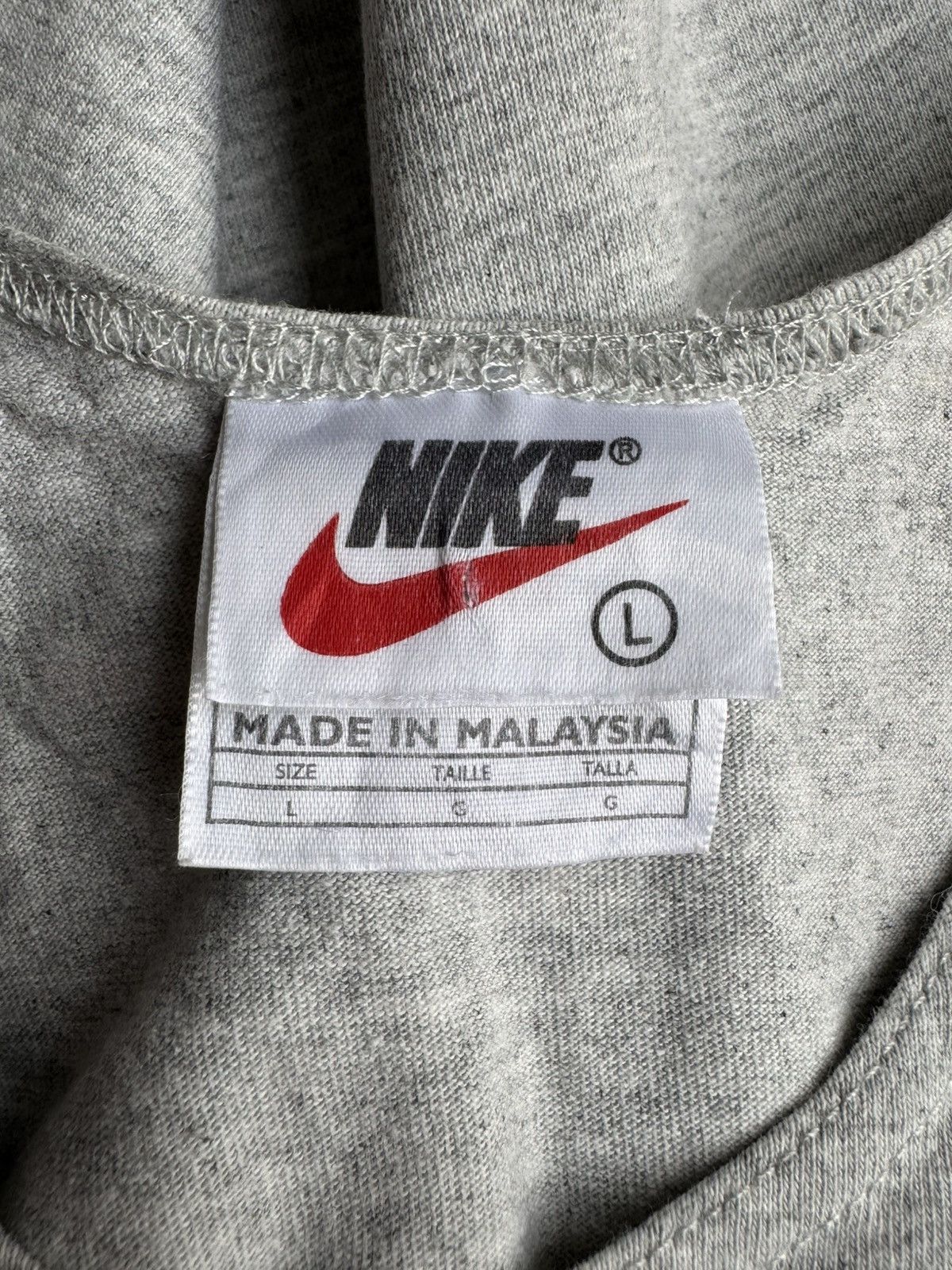 Nike VERY RARE VINTAGE SHIRT NIKE BIG SWOOSH Size US L / EU 52-54 / 3 - 3 Thumbnail