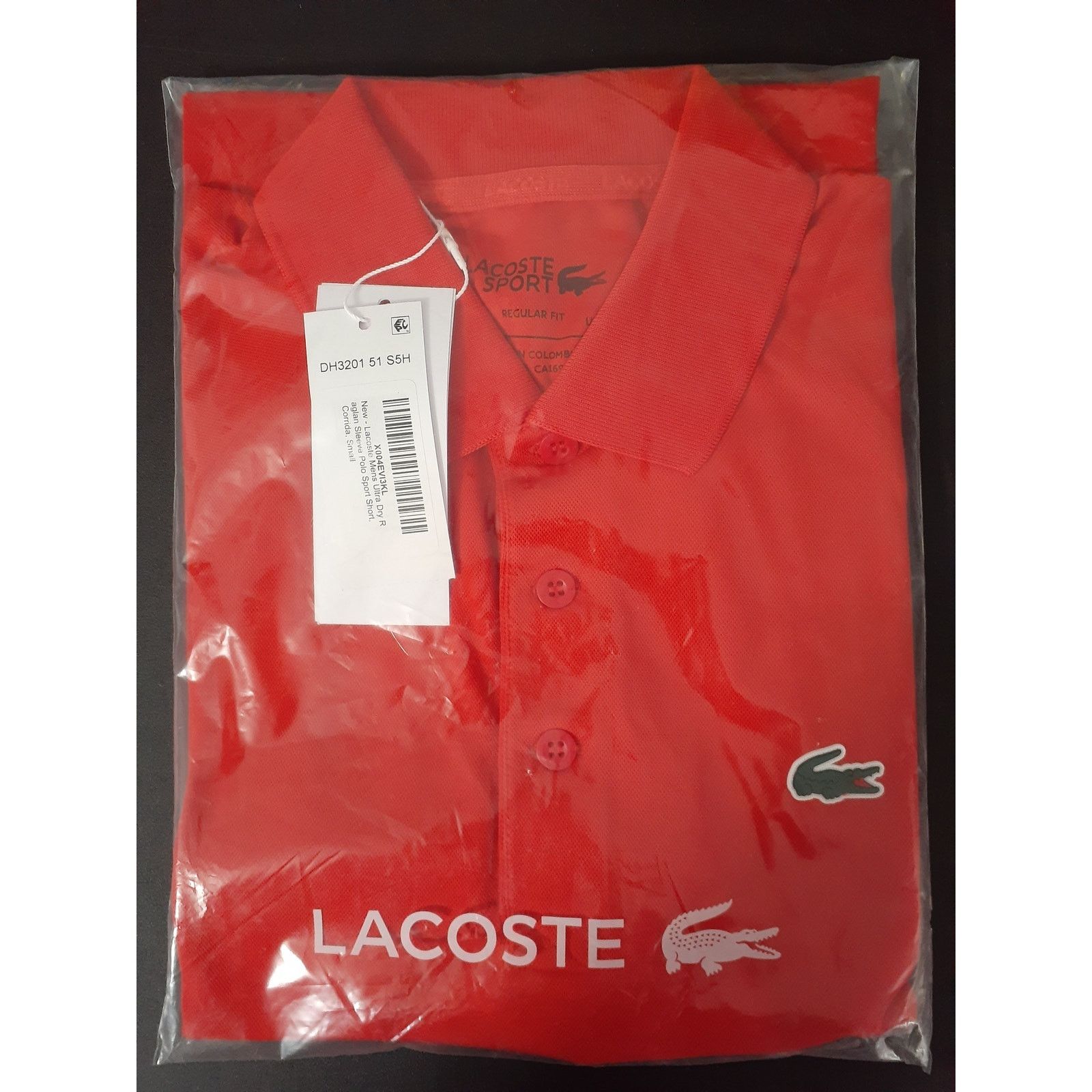 Lacoste Lacoste Mens Ultra Dry Raglan Sleeve Polo Sport Corrida S Size US S / EU 44-46 / 1 - 3 Thumbnail