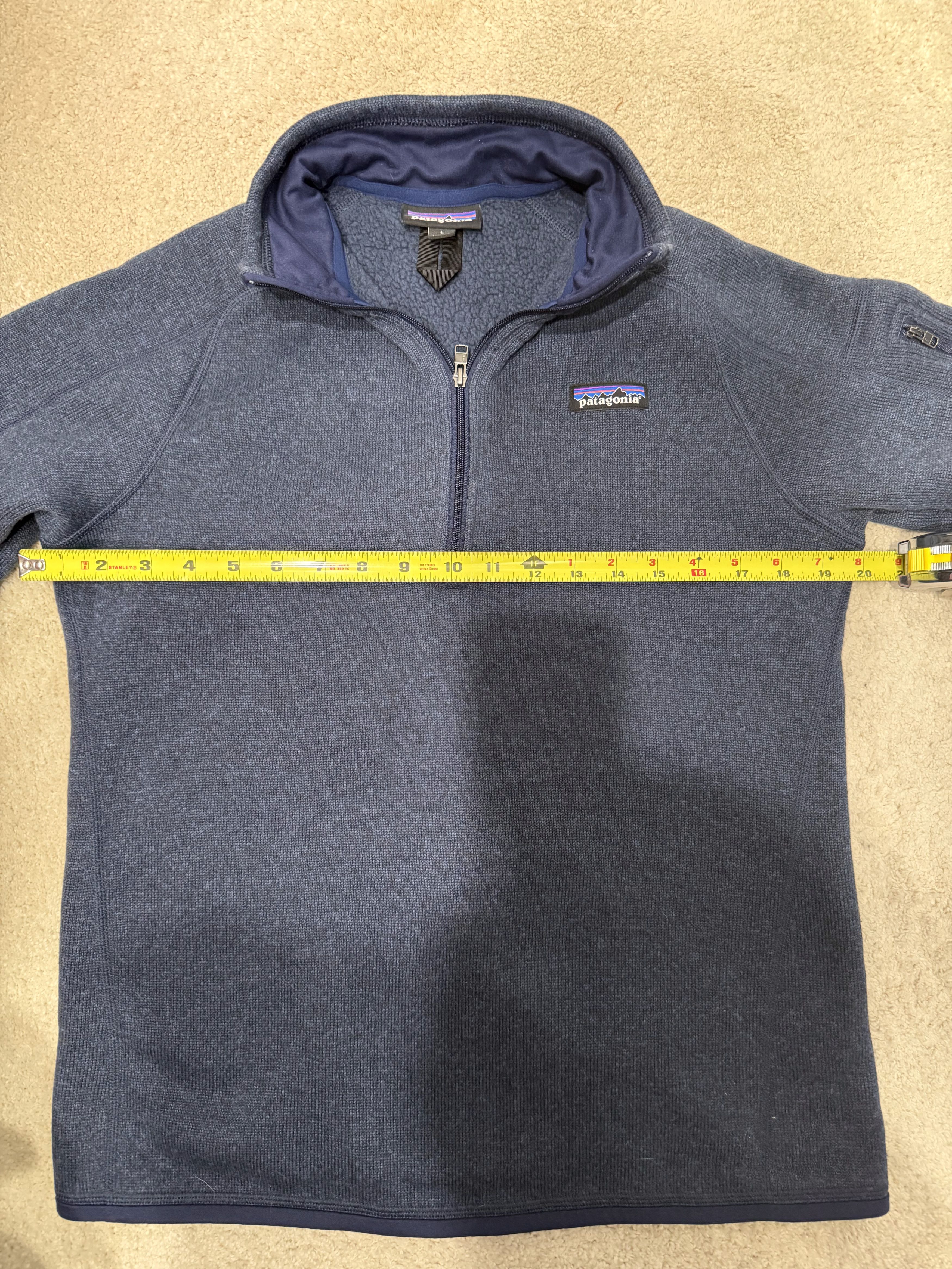 Patagonia Patagonia Women's 1/4 Zip Pullover Fleece Size L / US 10 / IT 46 - 3 Thumbnail