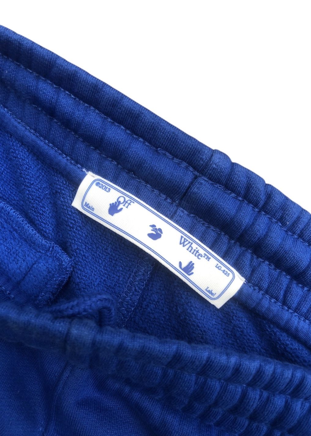 Off-White 💯OFF-WHITE c/o VIRGIL ABLOH Blue Mona Lisa SweatPants Size US 32 / EU 48 - 7 Thumbnail