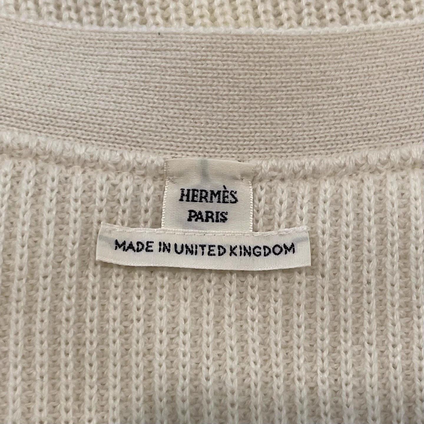 Hermes Hermes Cream Cashmere Cardigan 36 Size XS / US 0-2 / IT 36-38 - 5 Thumbnail