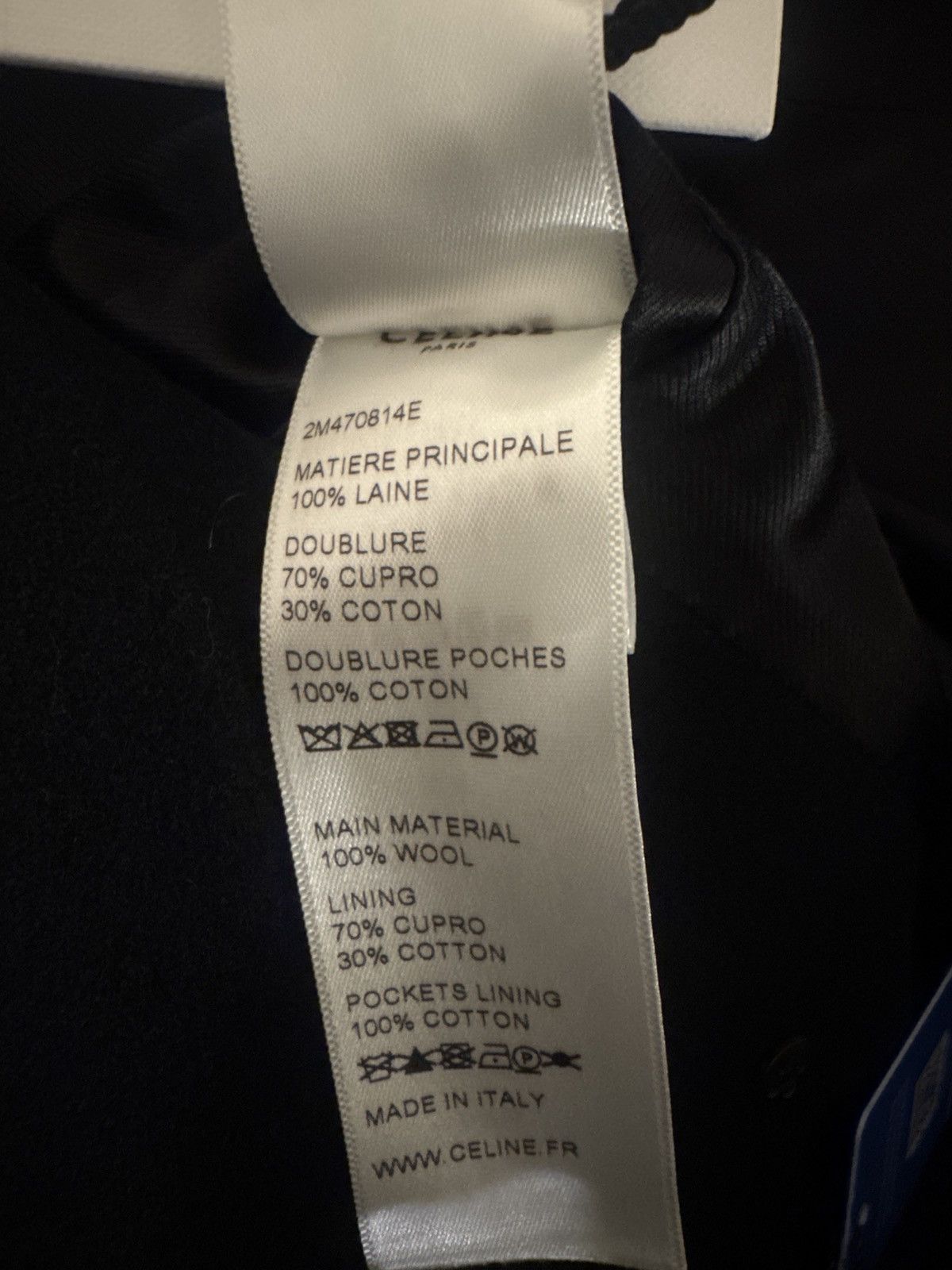 Celine CELINE BY HEDI SLIMANE FW20 COAT OF ARMS IN WOOL FELT Size US L / EU 52-54 / 3 - 12 Thumbnail