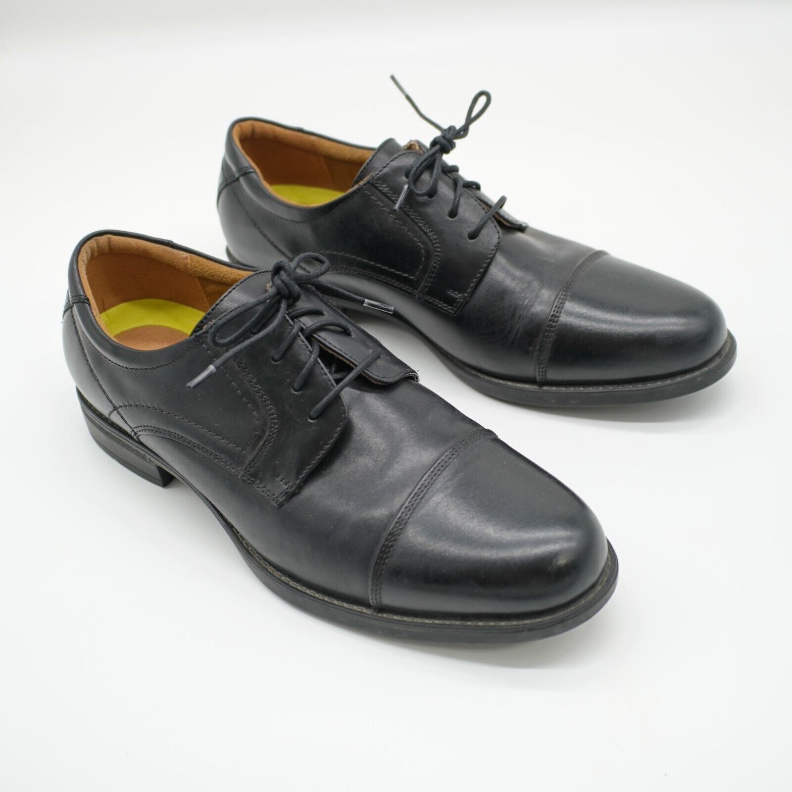 Florsheim Florsheim Comfortech Black Leather Oxford Shoes Toe Cap 10.5 Size US 10.5 / EU 43-44 - 2 Thumbnail