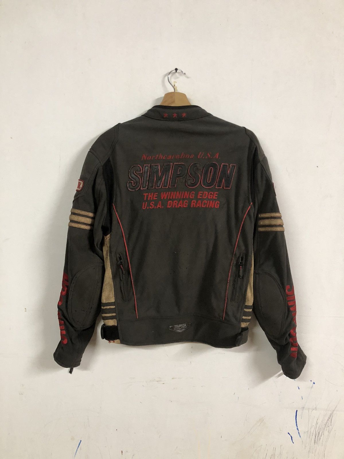 Designer × The Simpsons × Vintage Vintage Y2K Simpson Rider Motorsport Safety Jacket Size US M / EU 48-50 / 2 - 2 Thumbnail