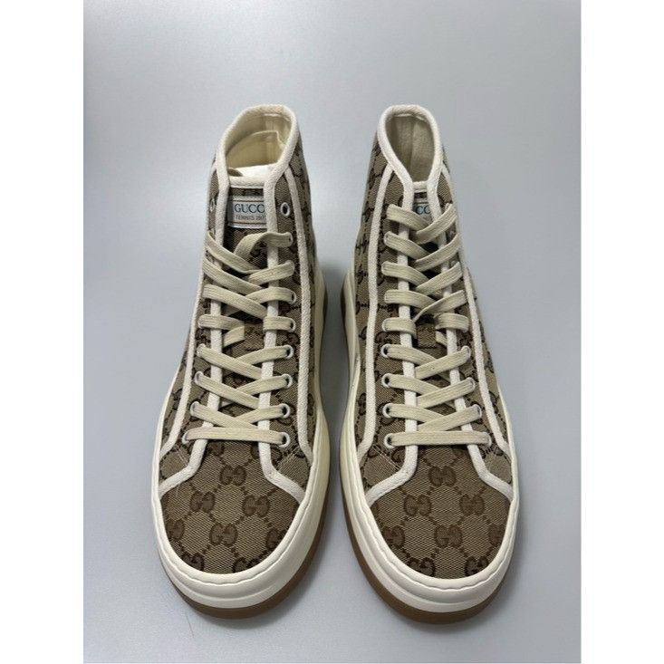 Gucci Gucci Interlocking G Beige High Sneakers Men’s UK 10/US 11 7 Size US 11 / EU 44 - 2 Thumbnail
