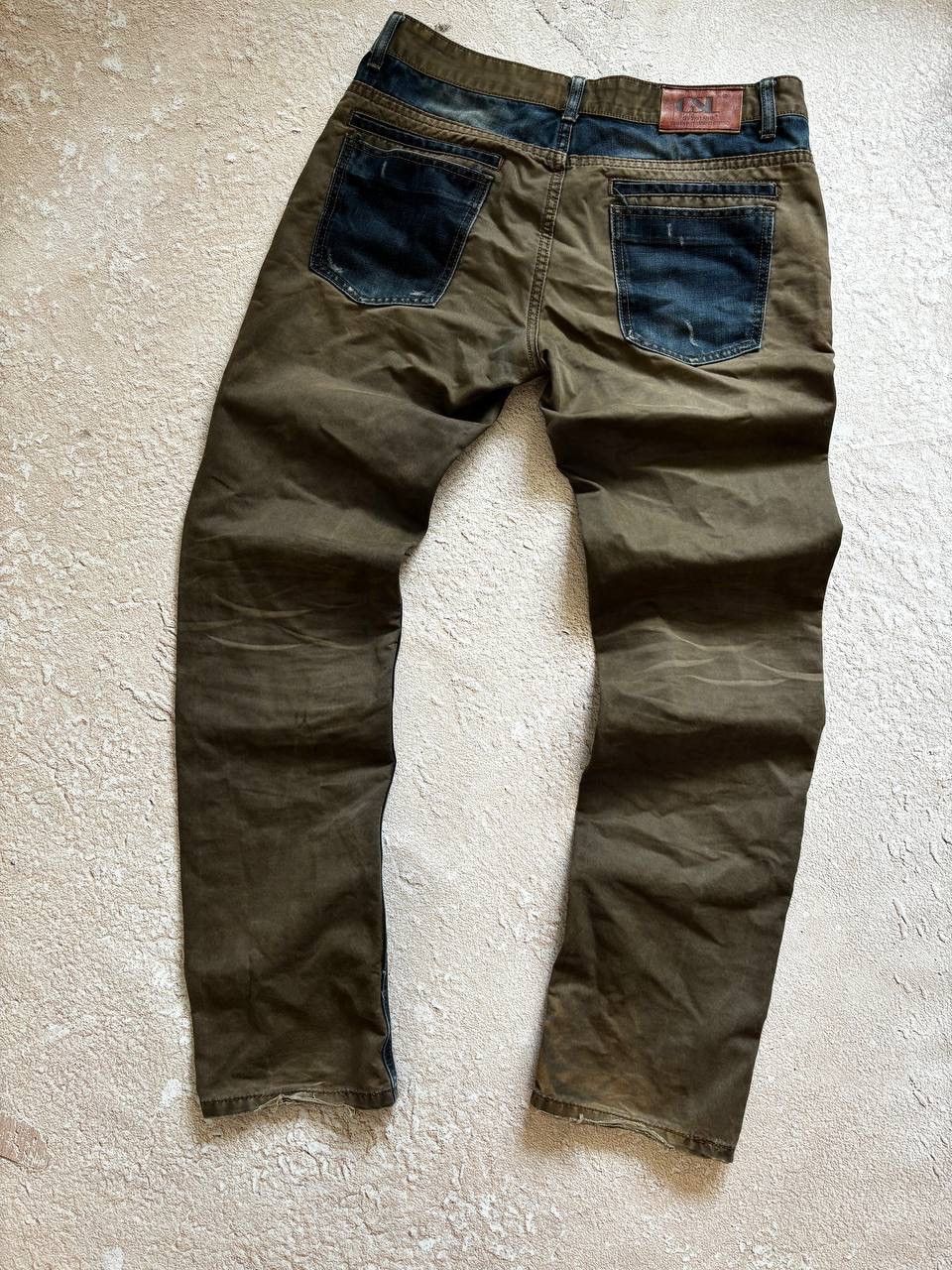 Japanese Brand Dirty pants Faded Crash denim thrashed y2k distressed jeans Size US 32 / EU 48 - 1 Thumbnail