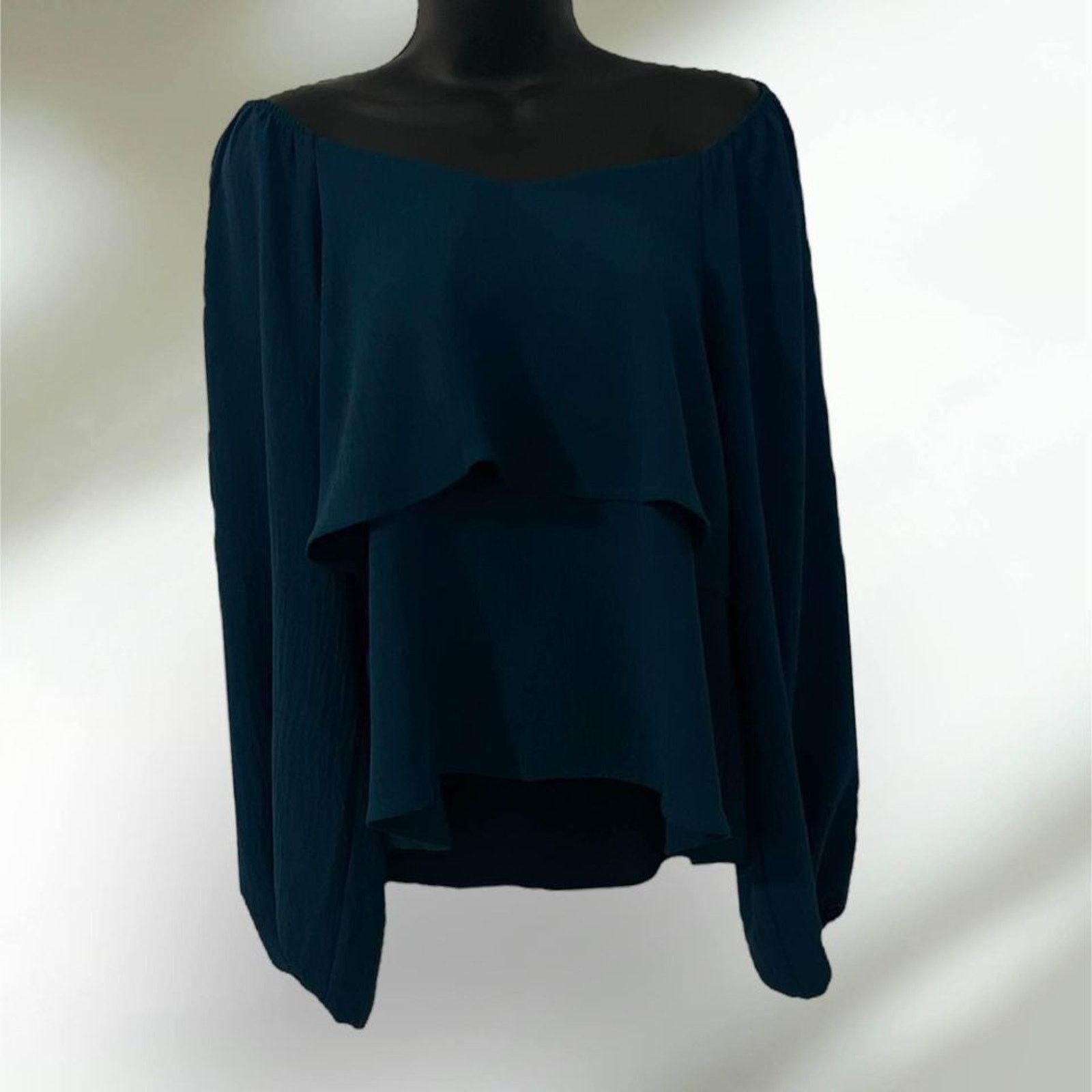Other over the shoulder dark blue blose: small Size S / US 4 / IT 40 - 1 Preview