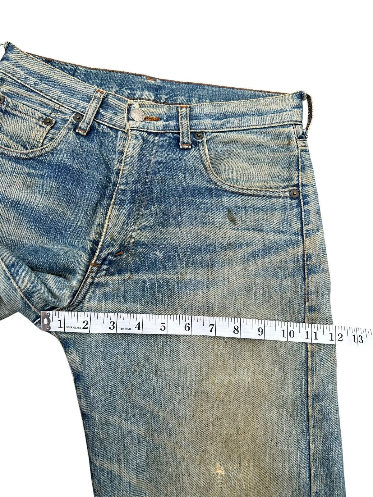 Kapital Thrashed Vintage Levis Big E Selvedge Denim Jeans Size US 29 - 15 Thumbnail