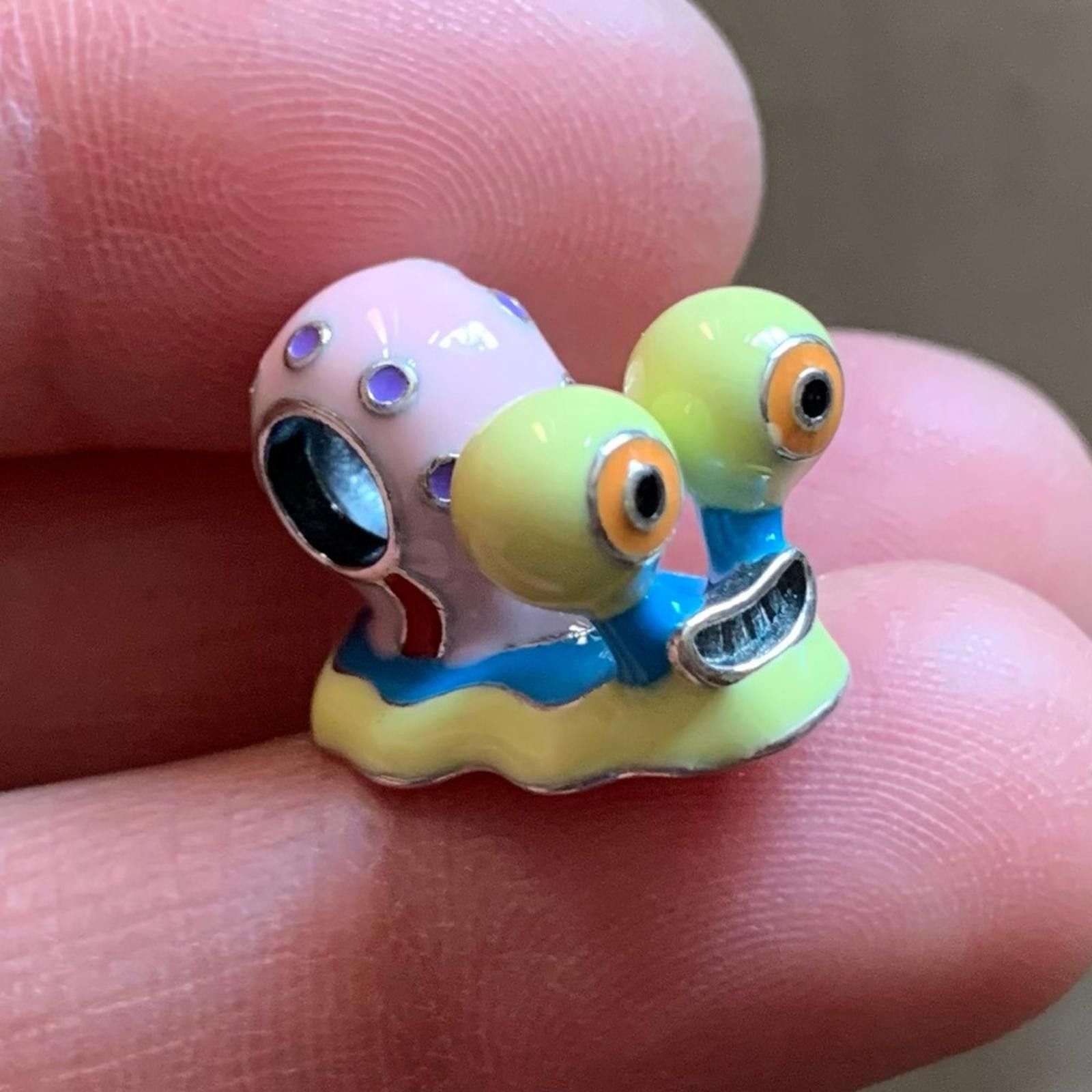 Designer NWOT Gary the Snail from SpongeBob SquarePants Charm Silver Size ONE SIZE - 3 Thumbnail