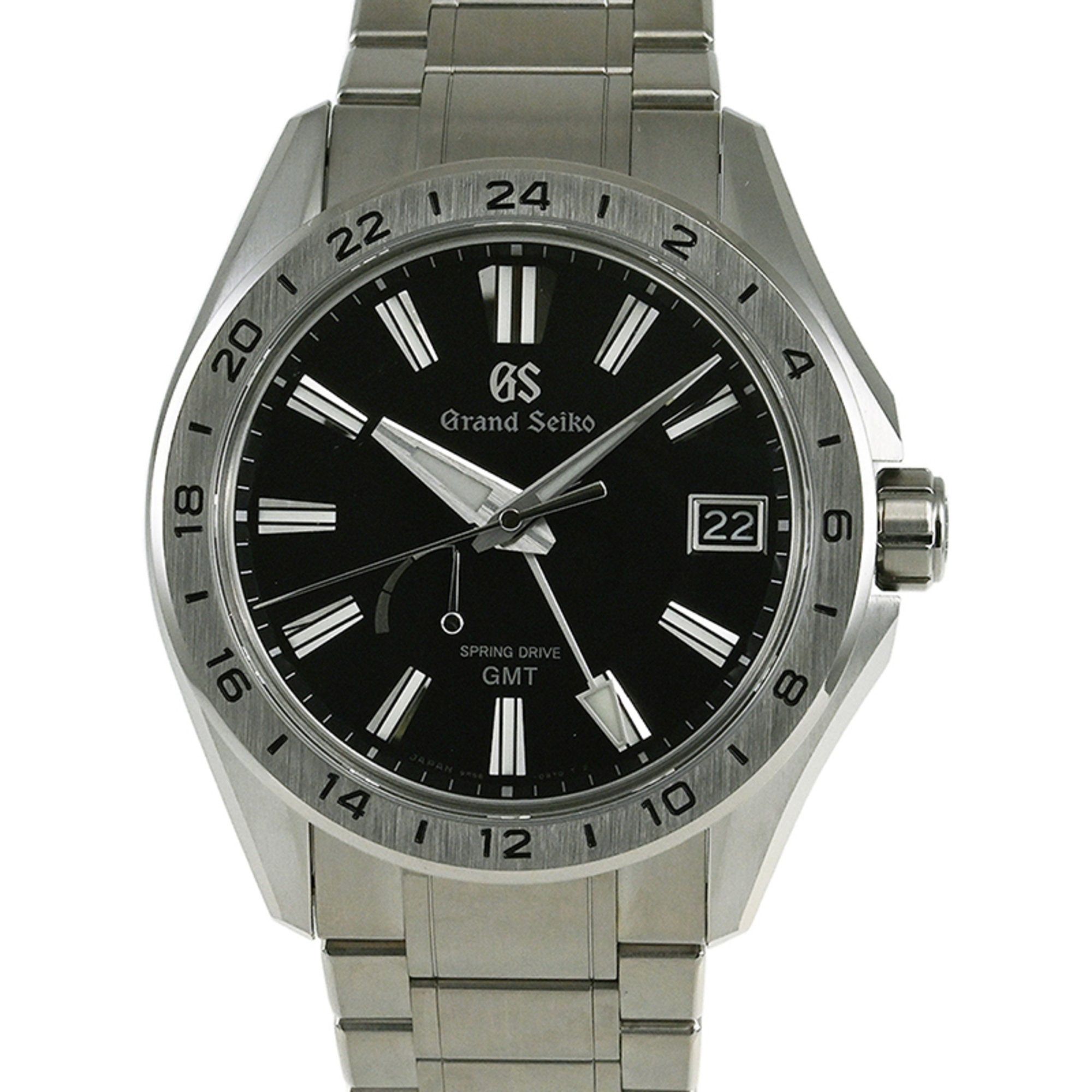 image of Seiko Grand Evolution 9 Collection 9R Spring Drive Gmt Watch Sbge283 in Tan, Women's