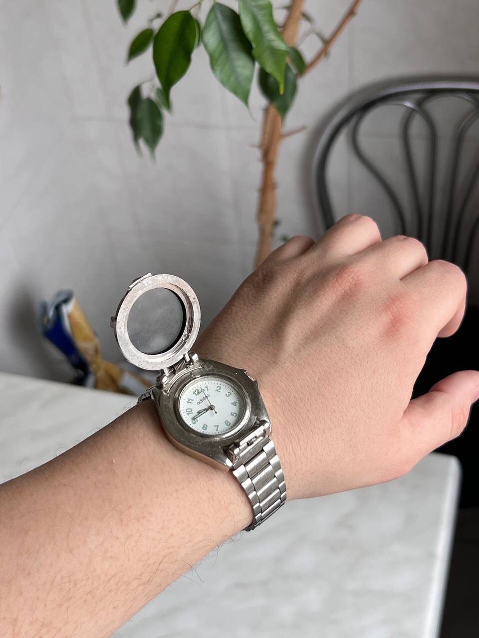 Adidas × Vintage Vintage 1990s Adidas watch futuristic open lid FREE SHIPPING Size ONE SIZE - 6 Thumbnail