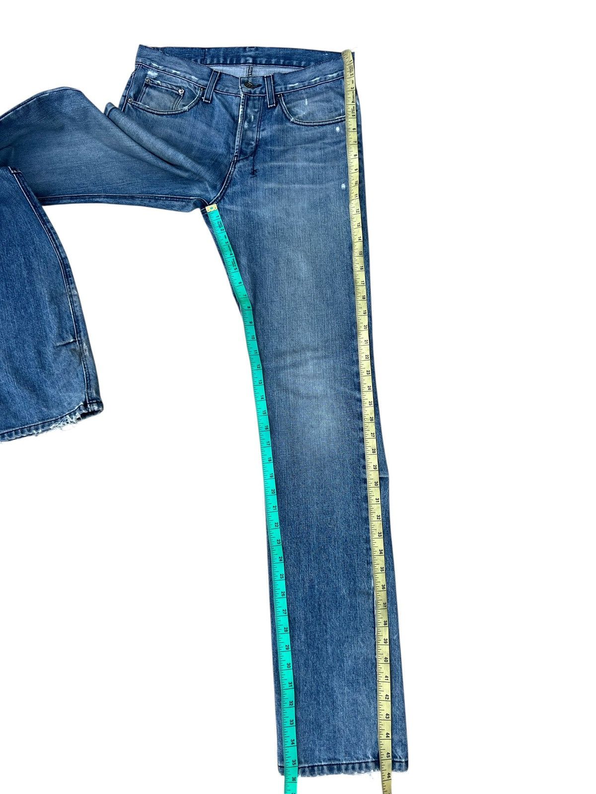 Ksubi Ksubi Dee Dee Vintage Indigo Distress Denim Jeans L 35.5 Size US 30 / EU 46 - 6 Thumbnail