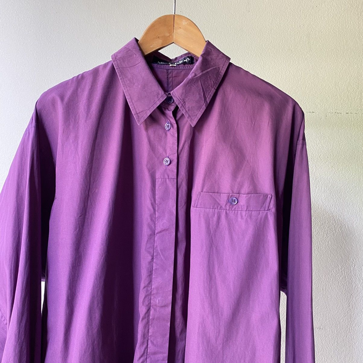 Chloe Miss Chloe Purple Long Sleeve Shirt Size M / US 6-8 / IT 42-44 - 5 Thumbnail