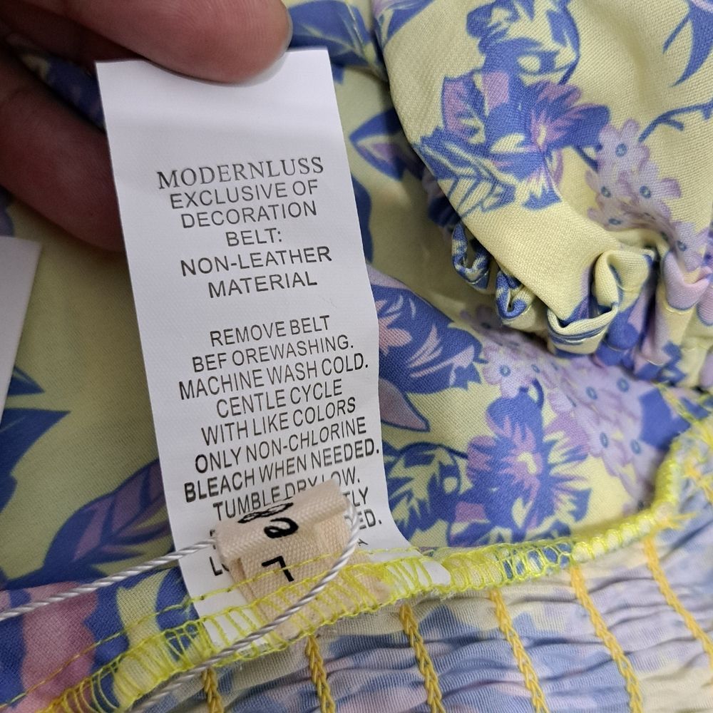 Other Yvonne & Love Floral Criss-Cross Bodies Adjustable Ties Wrap Size XL / US 12-14 / IT 48-50 - 8 Thumbnail