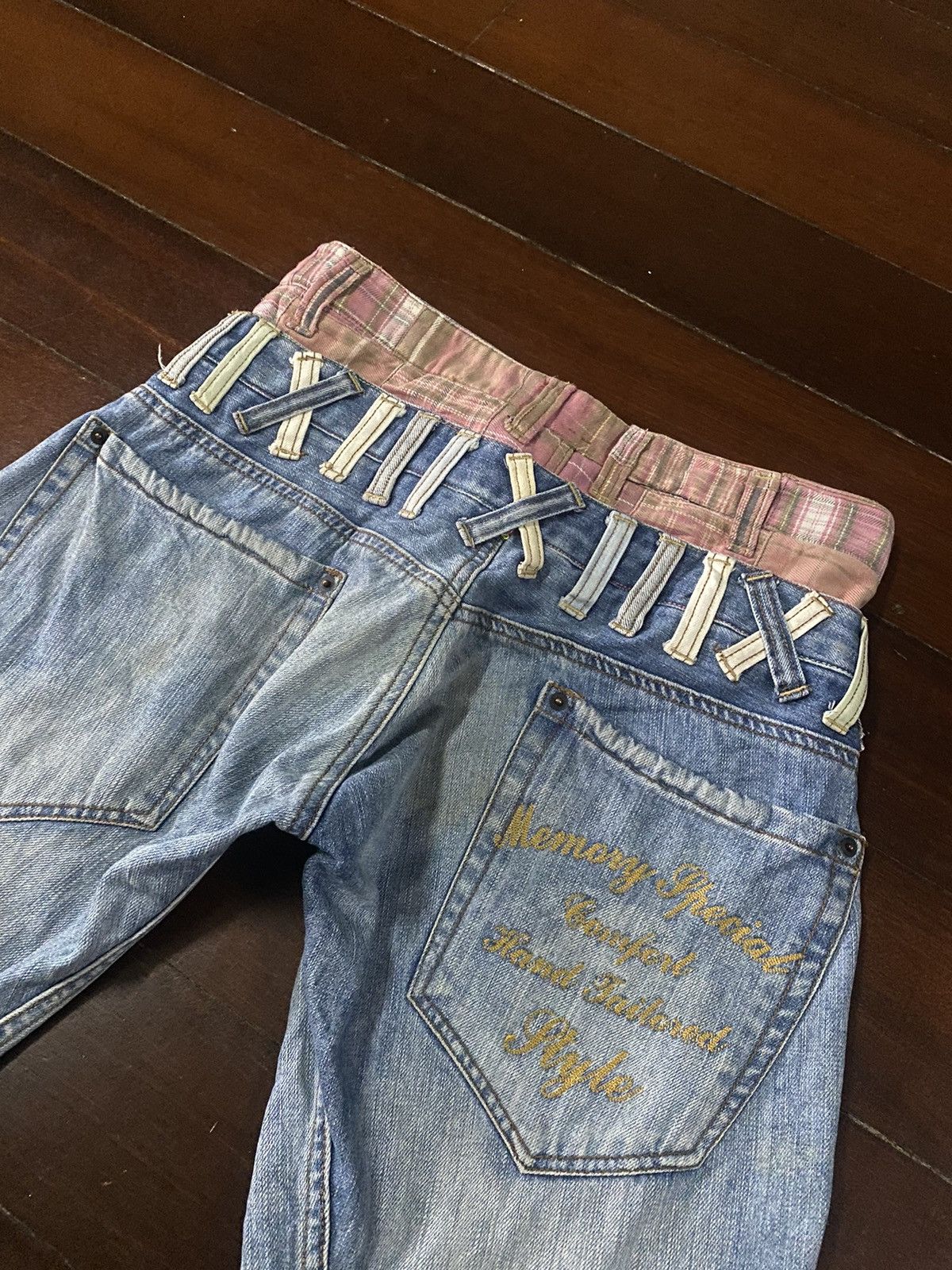 PPFM FIRE 🔥 MEMORY SPECIAL Double Waist Seditionaries Jeans Size US 33 - 16 Thumbnail