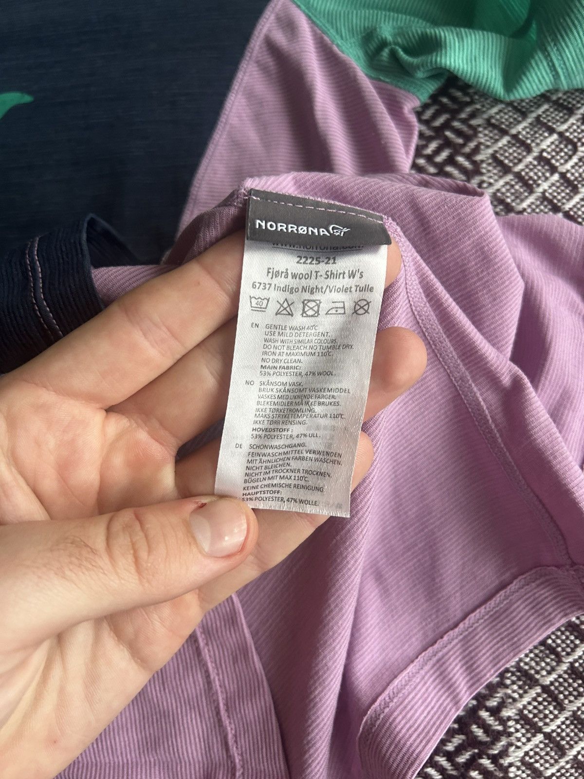 Norrona Norrona Polyester & Wool Women T-shirt Outdoor Style Sz XS Size XS / US 0-2 / IT 36-38 - 8 Thumbnail