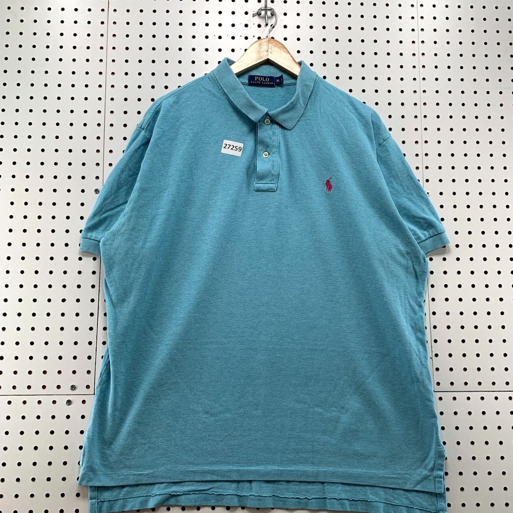 Polo Ralph Lauren Polo Ralph Lauren Shirt Mens XL Blue Pink Pony Short Sleeve Collared 26.5x29 Size US XL / EU 56 / 4 - 5 Thumbnail
