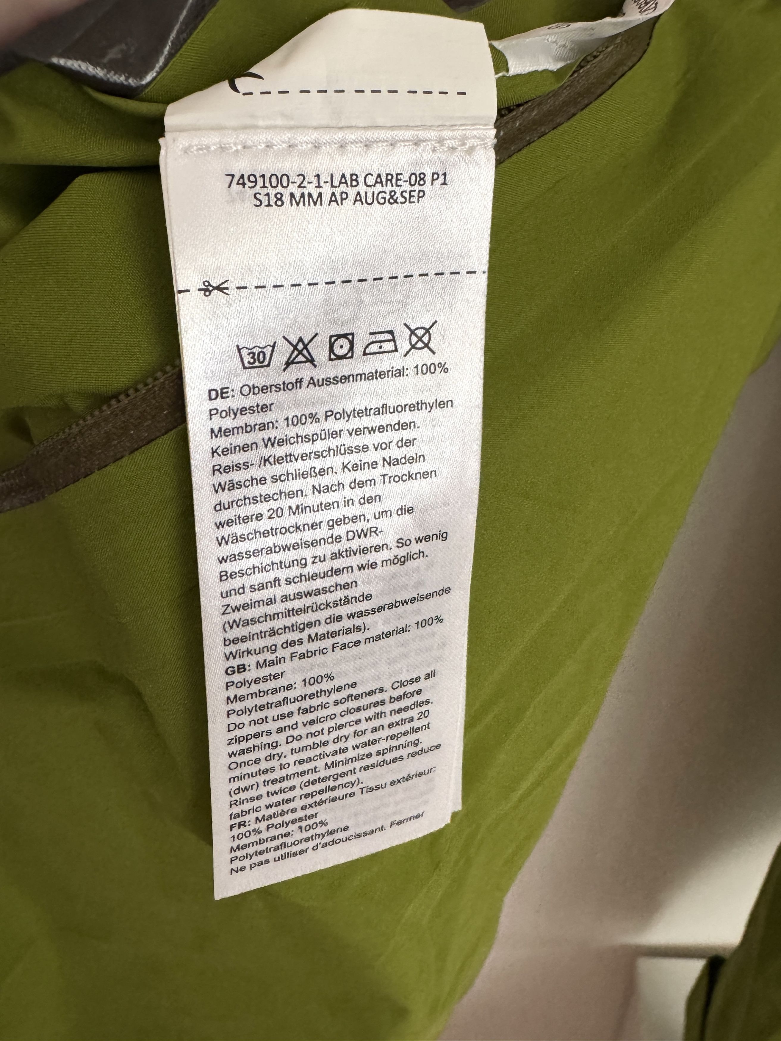 Mammut Mammut Gore-Tex Green Shell Jacket Hooded Hiking Rain Jacket Size US M / EU 48-50 / 2 - 6 Thumbnail