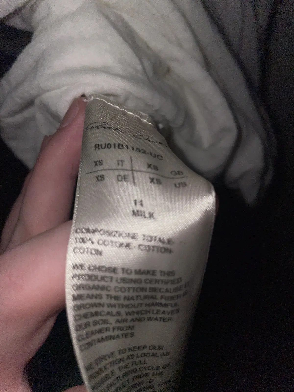 Rick Owens RICK OWENS SS/22 FOGACHINE DOUBLE LAYER SCARIFICATION TEE Size US XS / EU 42 / 0 - 7 Thumbnail