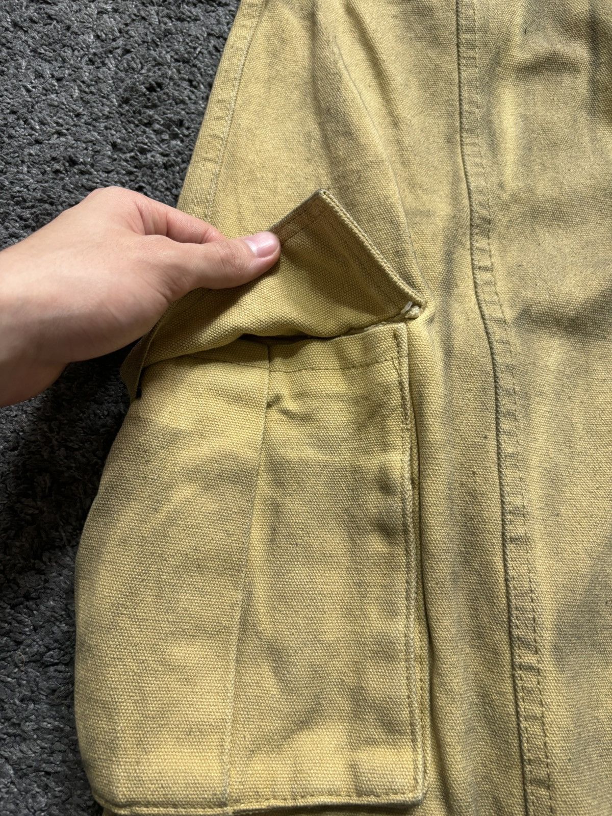 Vintage Vintage wide leg rare flames red yellow baggy cargo jeans Size US 34 / EU 50 - 7 Thumbnail