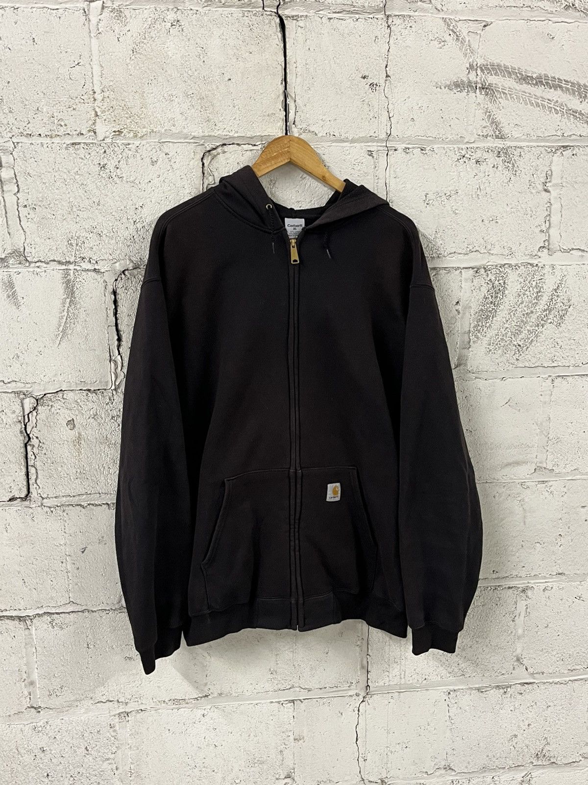 Carhartt Vintage Carhartt Zip Up Hoodie Sweater sweatshirt faded Size US XL / EU 56 / 4 - 2 Thumbnail