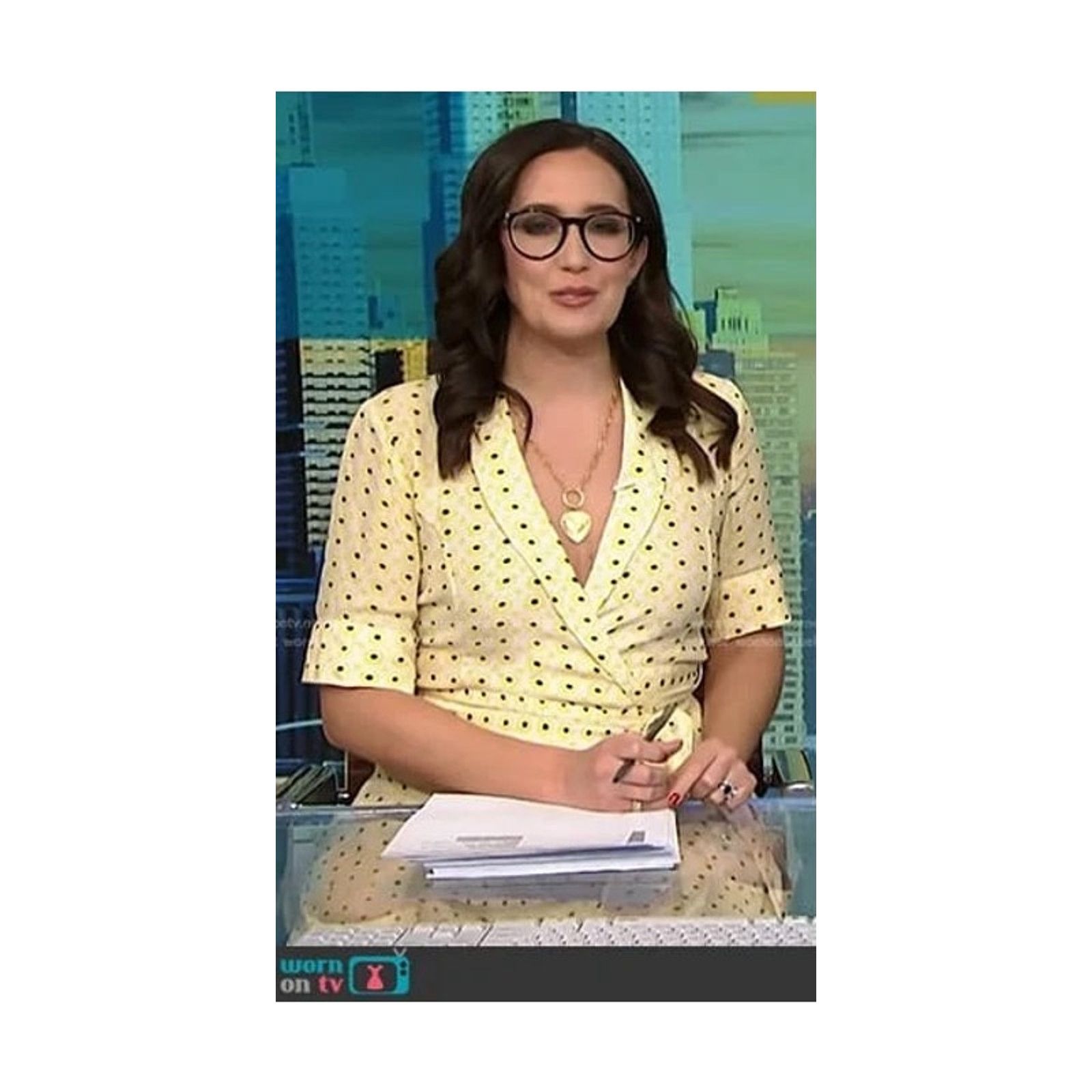 Ganni Ganni Sunflower Polkadot Wrap Dress Pippa Middleton 36 US 4 Size S / US 4 / IT 40 - 9 Thumbnail