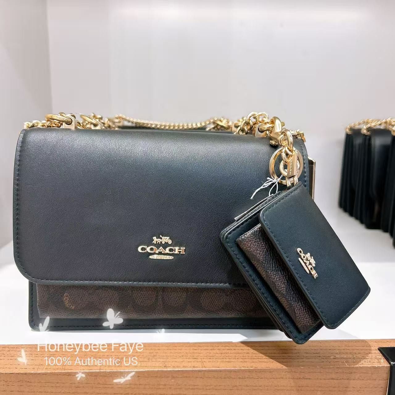 Coach Coach Mini Klare Bag Charm In Signature Canvas CBK69 Size ONE SIZE - 3 Thumbnail