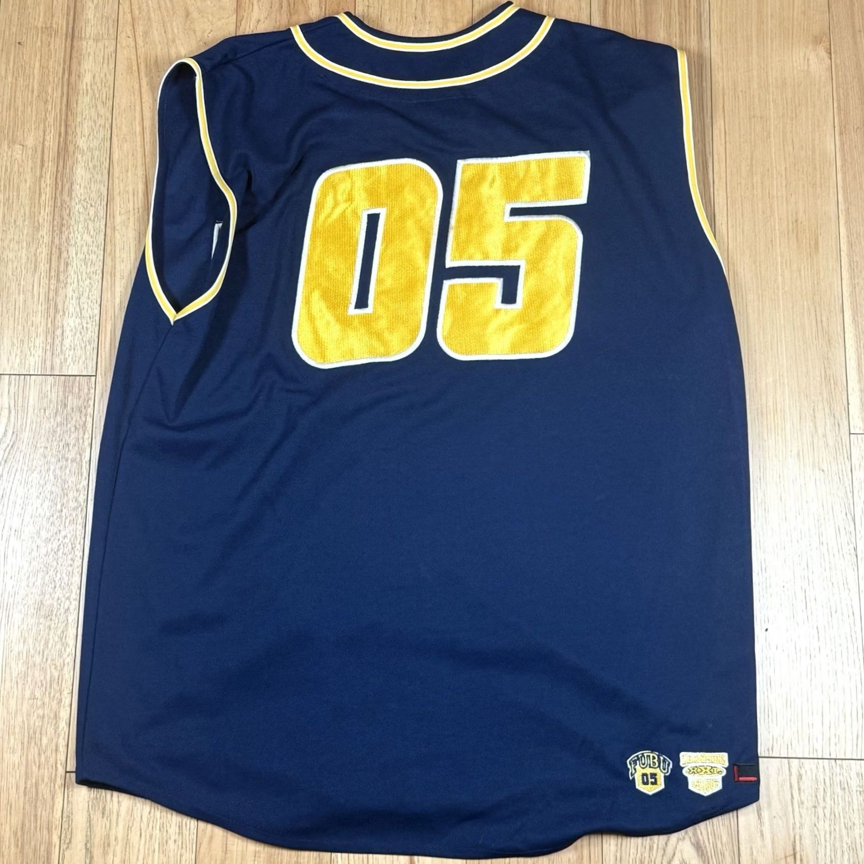 Fubu VINTAGE FUBU Baseball Jersey Shirt XL Mens Blue Button 05 Sports Collection Y2K Size US XL / EU 56 / 4 - 5 Thumbnail