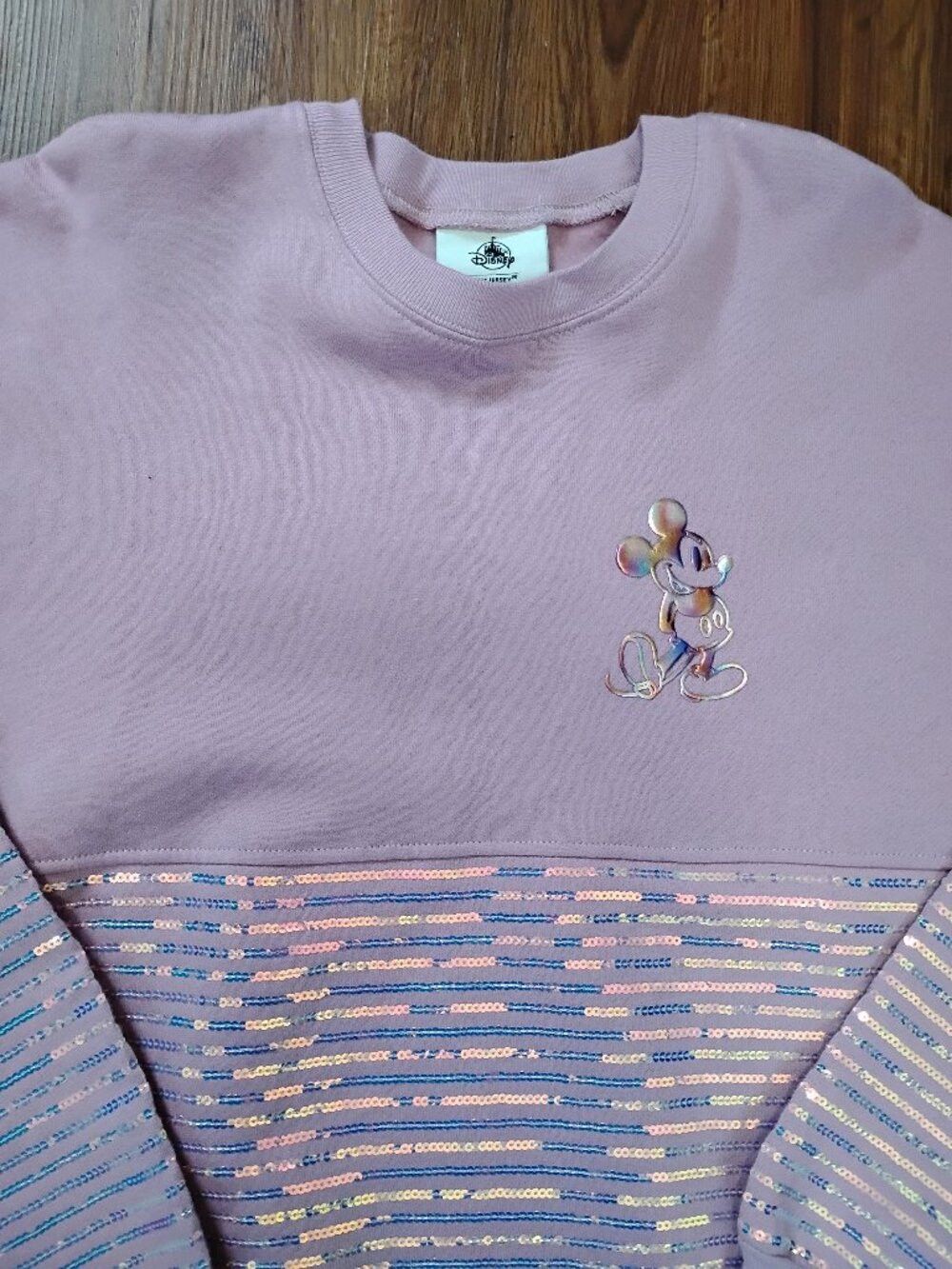 Disney DS Disney EARidescent Sequin Mickey Mouse Spirit Jersey Size L / US 10 / IT 46 - 1 Thumbnail