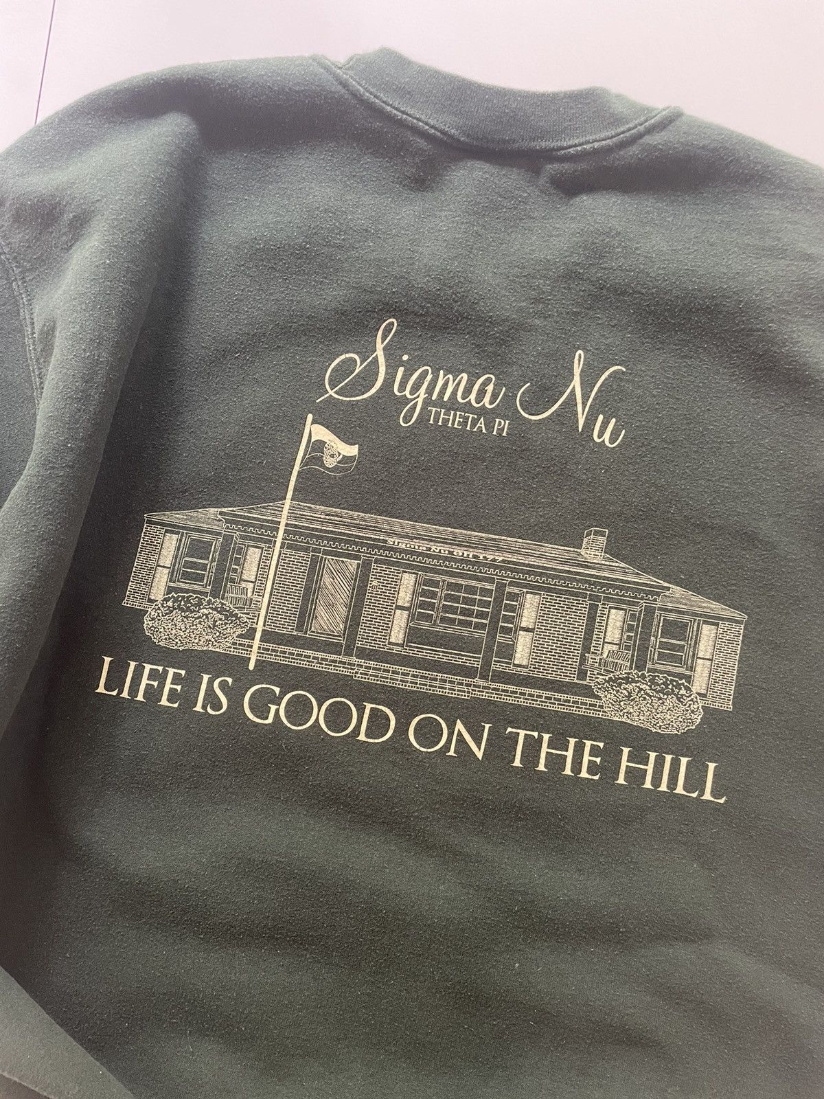 Gildan × Vintage 💥💥 Vintage Fraternity Crewneck Sweatshirt (Sigma Nu) Size US M / EU 48-50 / 2 - 3 Thumbnail