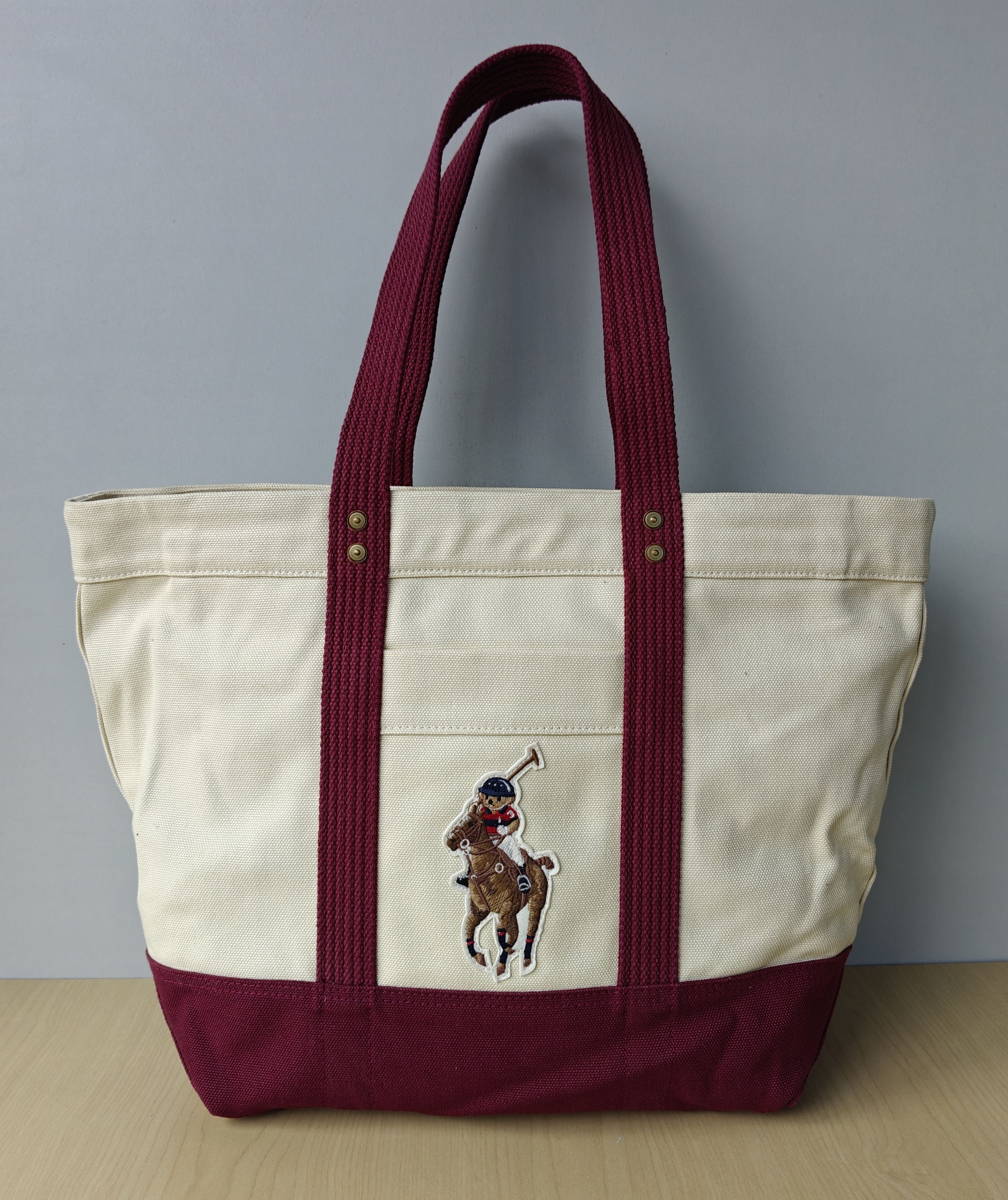 Polo Ralph Lauren Polo Ralph Lauren Canvas Medium Tote Free Shipping FTP/4011 Size ONE SIZE - 1 Thumbnail