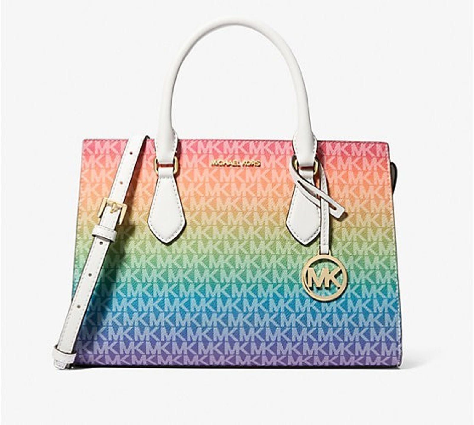 Michael Kors Michael Kors Sheila Signature Logo Satchel Pride Ombre NWT Size ONE SIZE - 1 Thumbnail