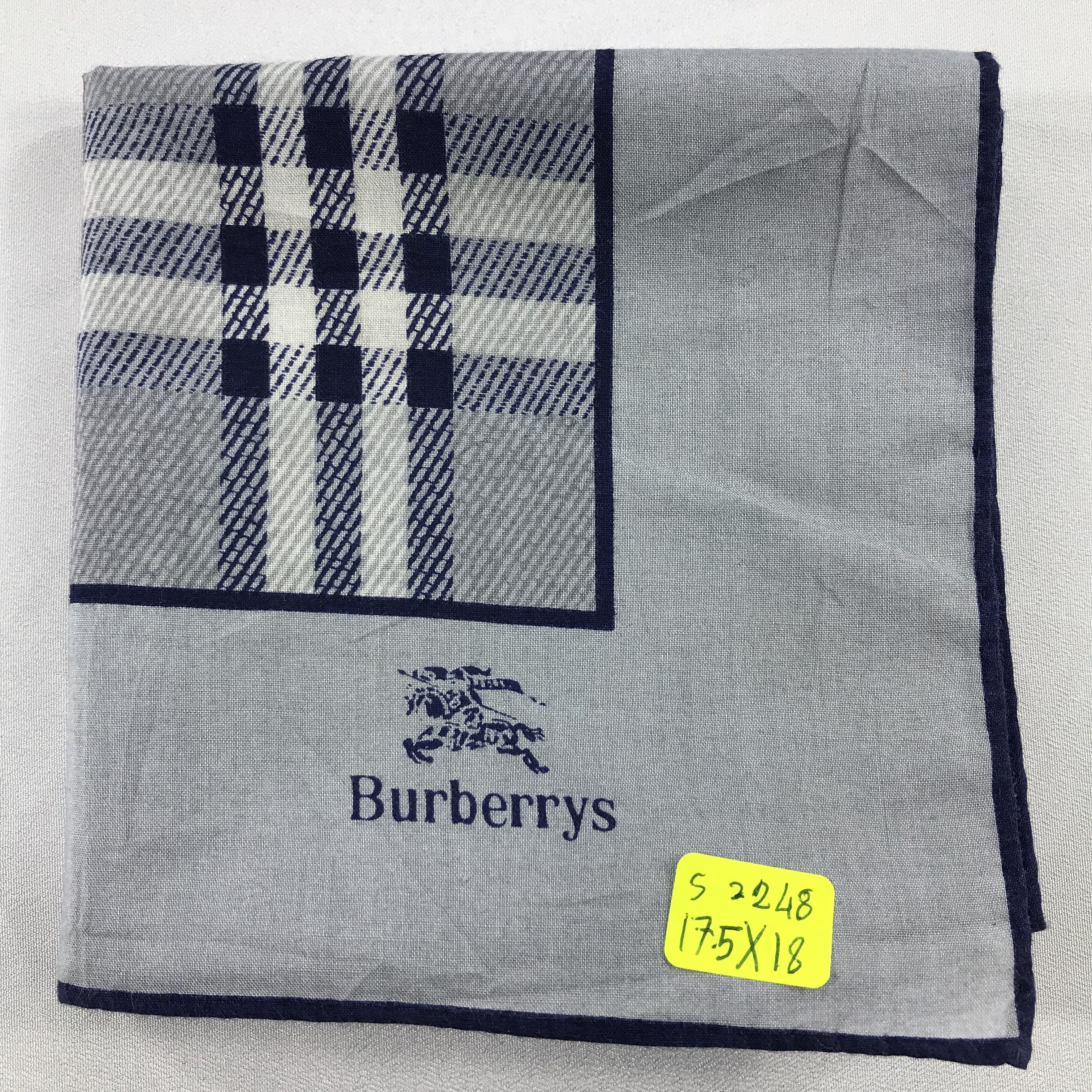 Burberry × Vintage Burberry Bandana / Handkerchief / Neckerchief - S2248 Size ONE SIZE - 5 Thumbnail