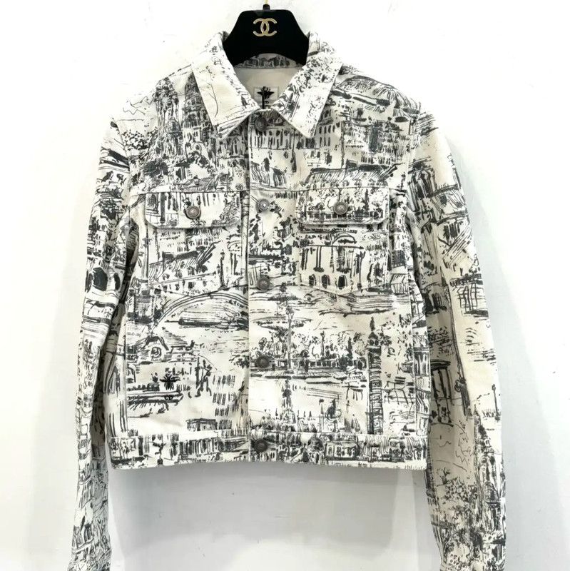 Dior Dior Women's Printed Cotton Jacket 0089 Size M / US 6-8 / IT 42-44 - 1 Thumbnail