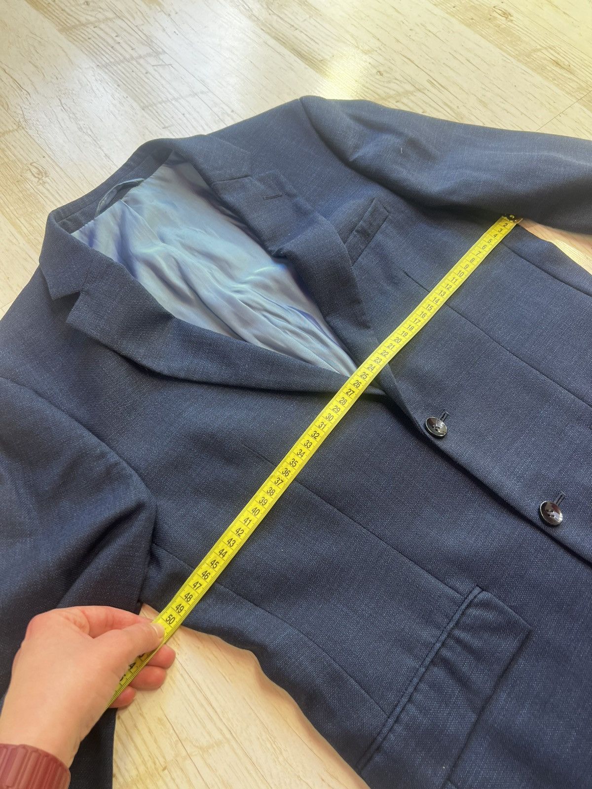 DKNY DKNY Blue Wool Blazer Size 48 Classic Tailored Size 38S - 10 Thumbnail