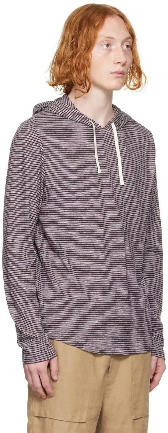 Vince Mens Vince Striped Slub Popover Hoodie Size US S / EU 44-46 / 1 - 2 Thumbnail