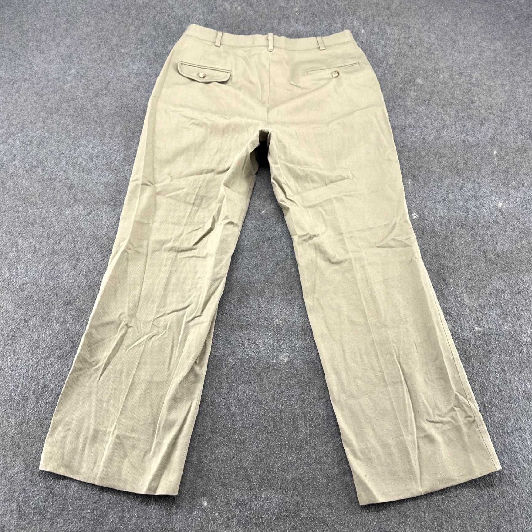 Polo Ralph Lauren VINTAGE Polo Ralph Lauren Pants Mens 34x30 Beige Chino Relaxed Pleated 80s 90s Size US S / EU 44-46 / 1 - 7 Thumbnail